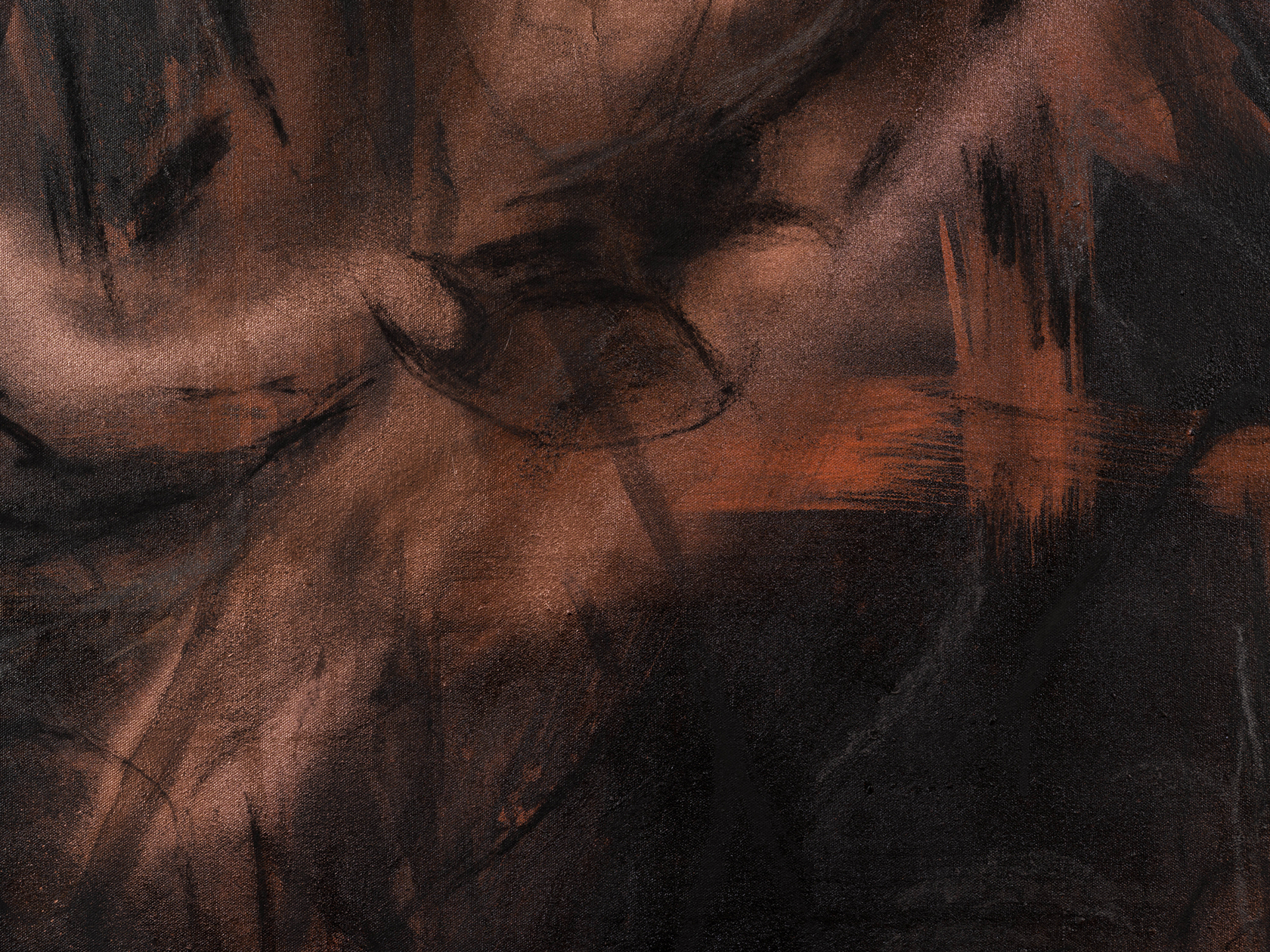 Peppi Bottrop Dotv2022-2023 Acrylic, charcoal and graphite on canvas 200 x 180 cm 78 3/4 x 70 7/8 in