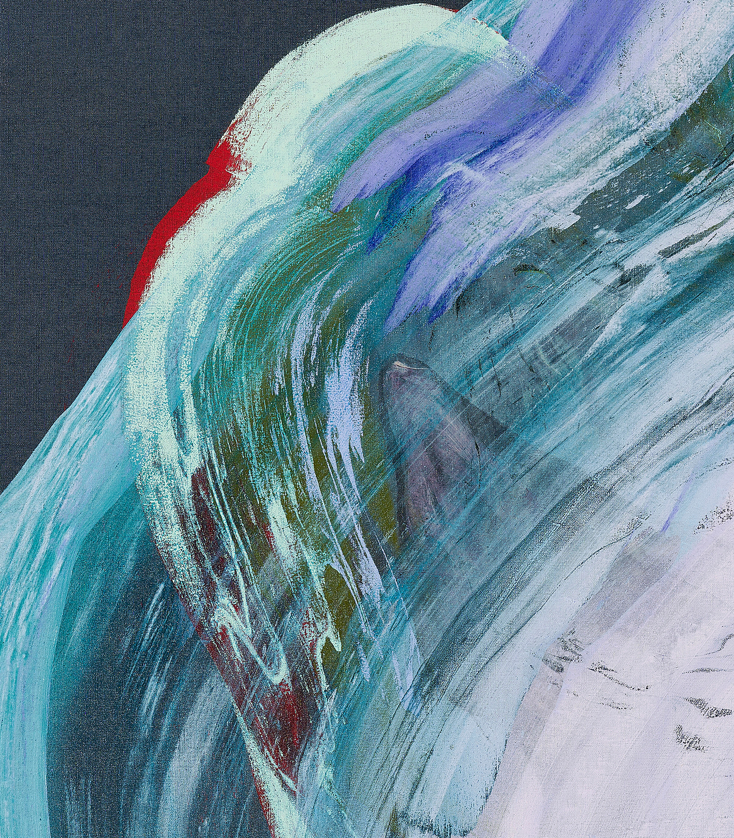 Ragna Bley Chimeral Breath2025 Acrylic and oil on linen canvas 207 x 150 cm 81 1/2 x 59 in