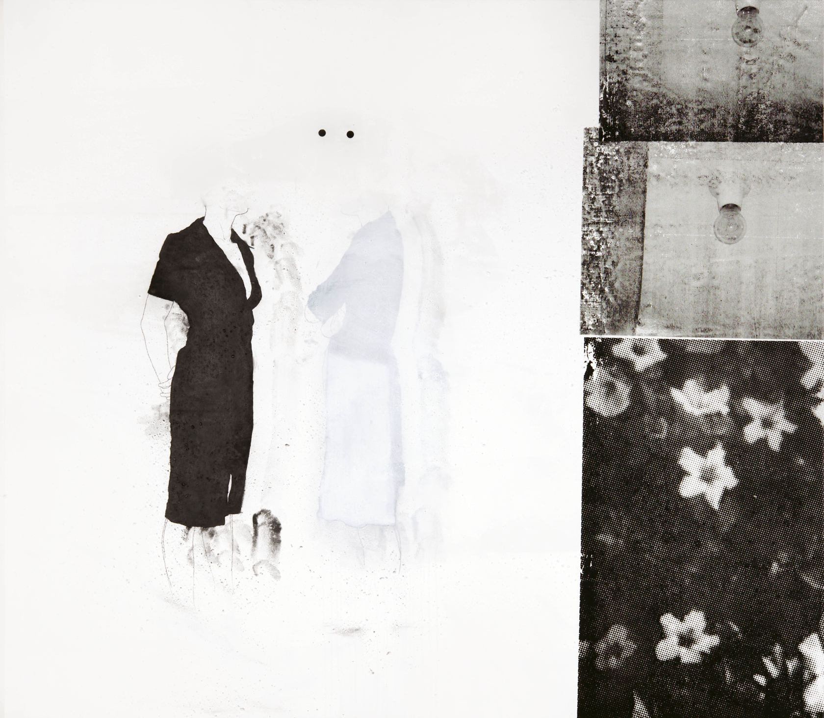 Julião Sarmento, Bulb white dots, 2010-2011