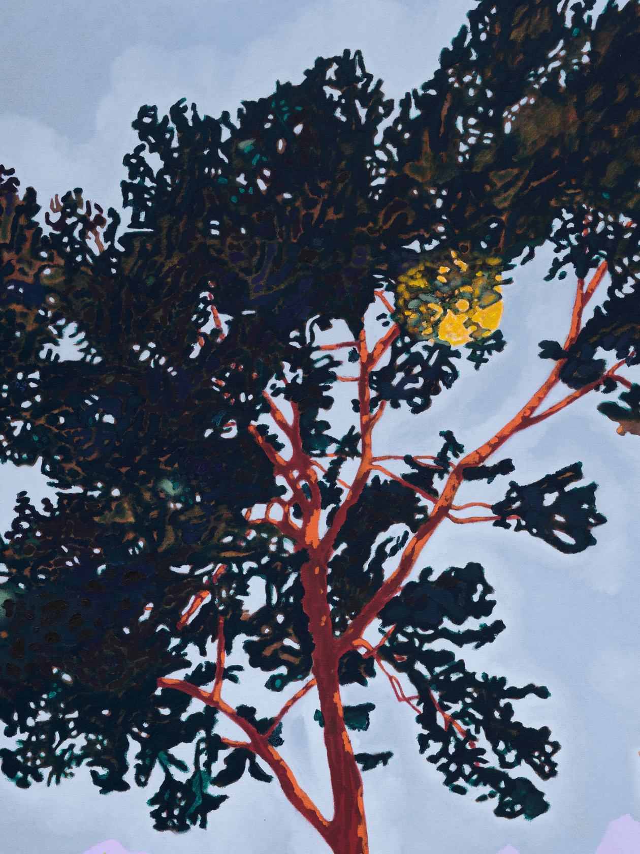 Pierre Knop Climbing the Stairs2024 Oil, ink and oil pastel on canvas 180 x 160 cm 70 7/8 x 63...