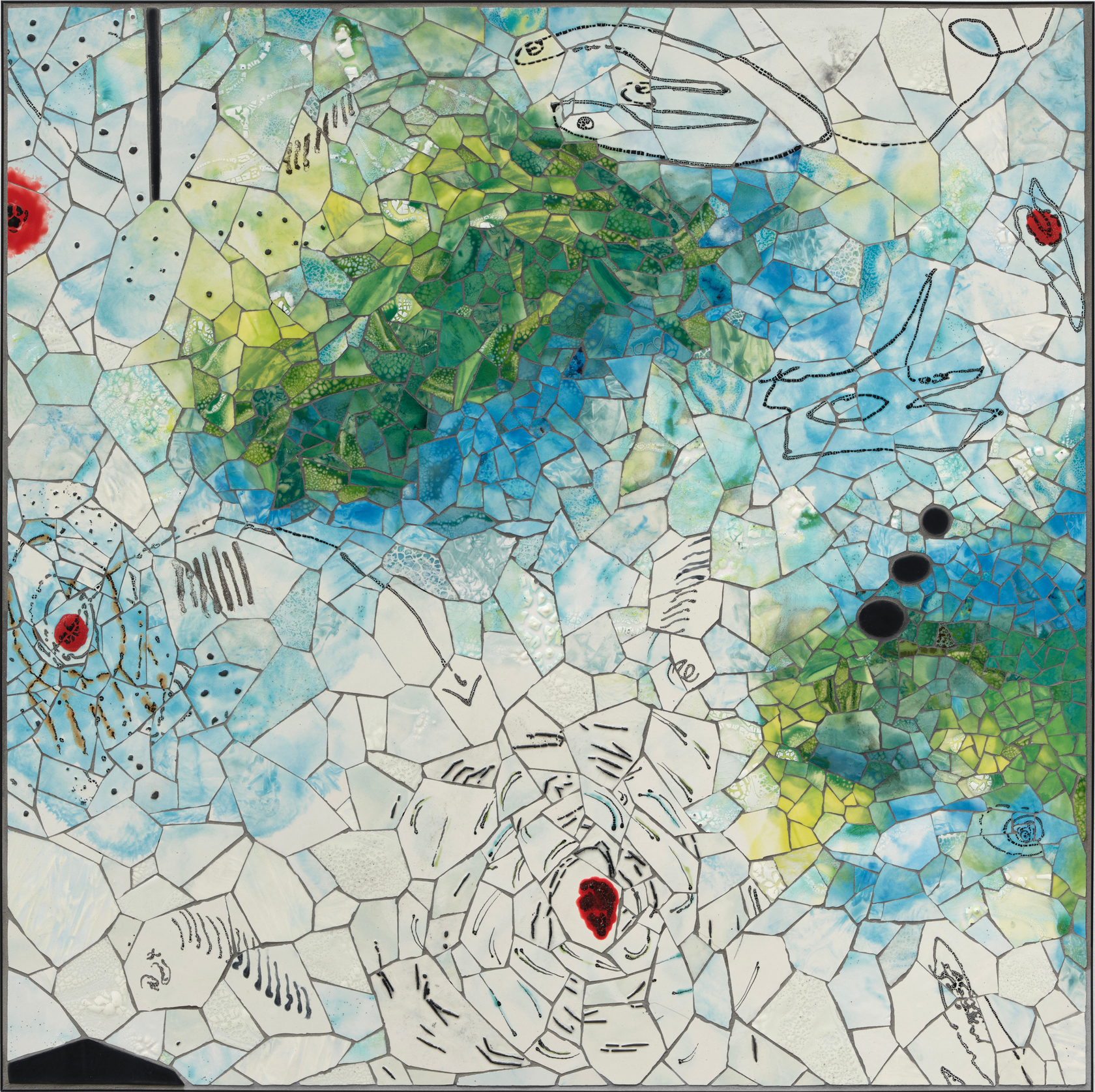 Manuel Mathieu UntitledMosaic 61 x 61 cm 24 x 24 in