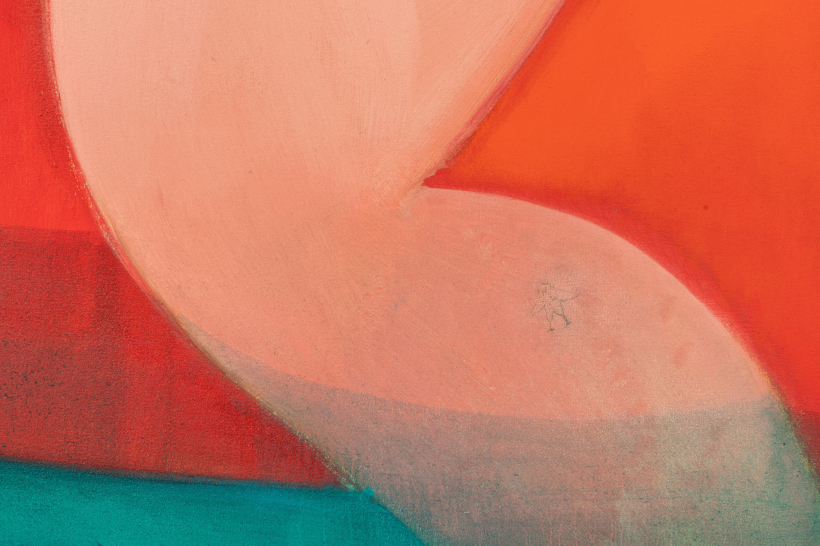 Sofia Mitsola Darladiladada2020 Oil on canvas Full size: 230 x 460 cm 90 1/2 x 181 1/8 in Panel 1:...