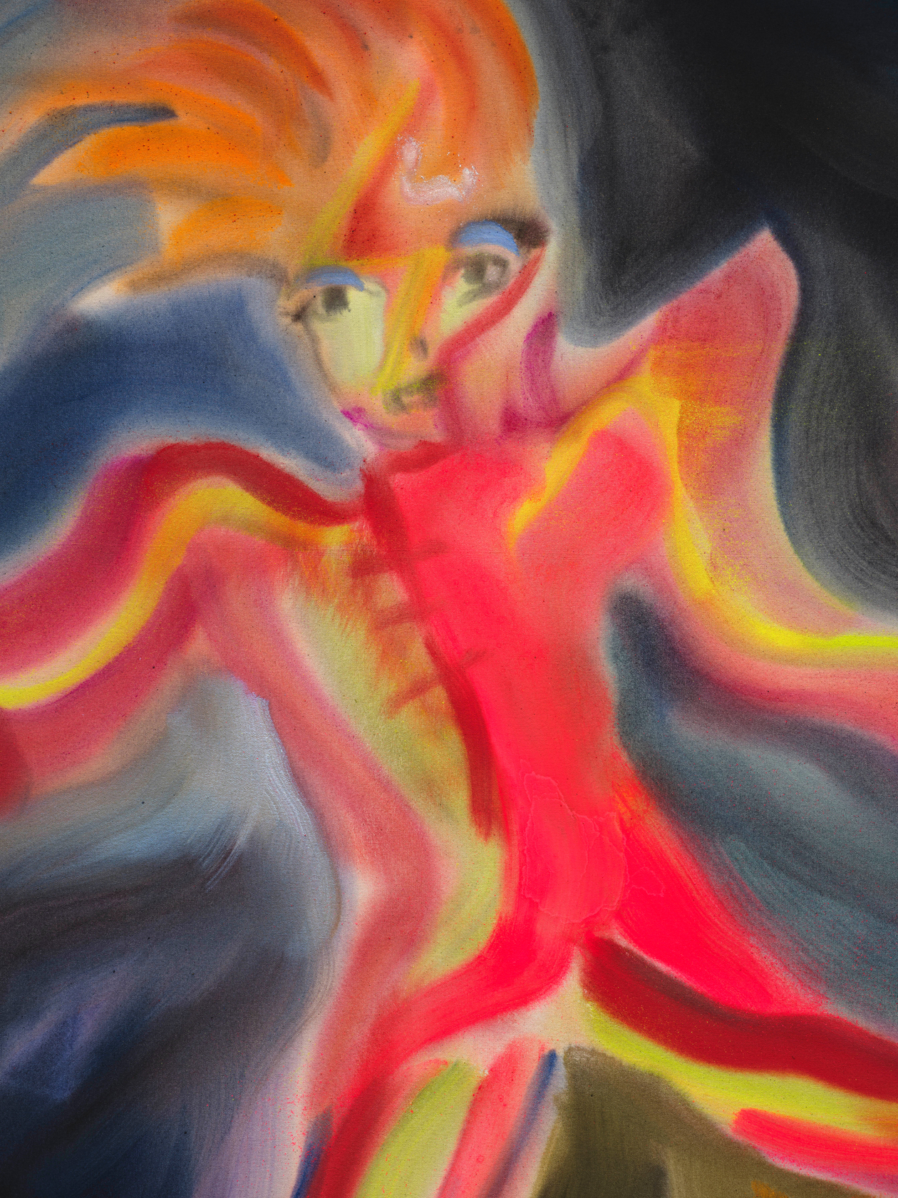 Sophie von Hellermann Ziggy Stardust2025 Acrylic on canvas 150 x 130 cm 59 x 51 1/8 in