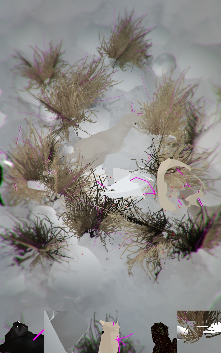 Ian Cheng Ceo&Ceong (study 1)2014 Live simulation, sound Infinite duration