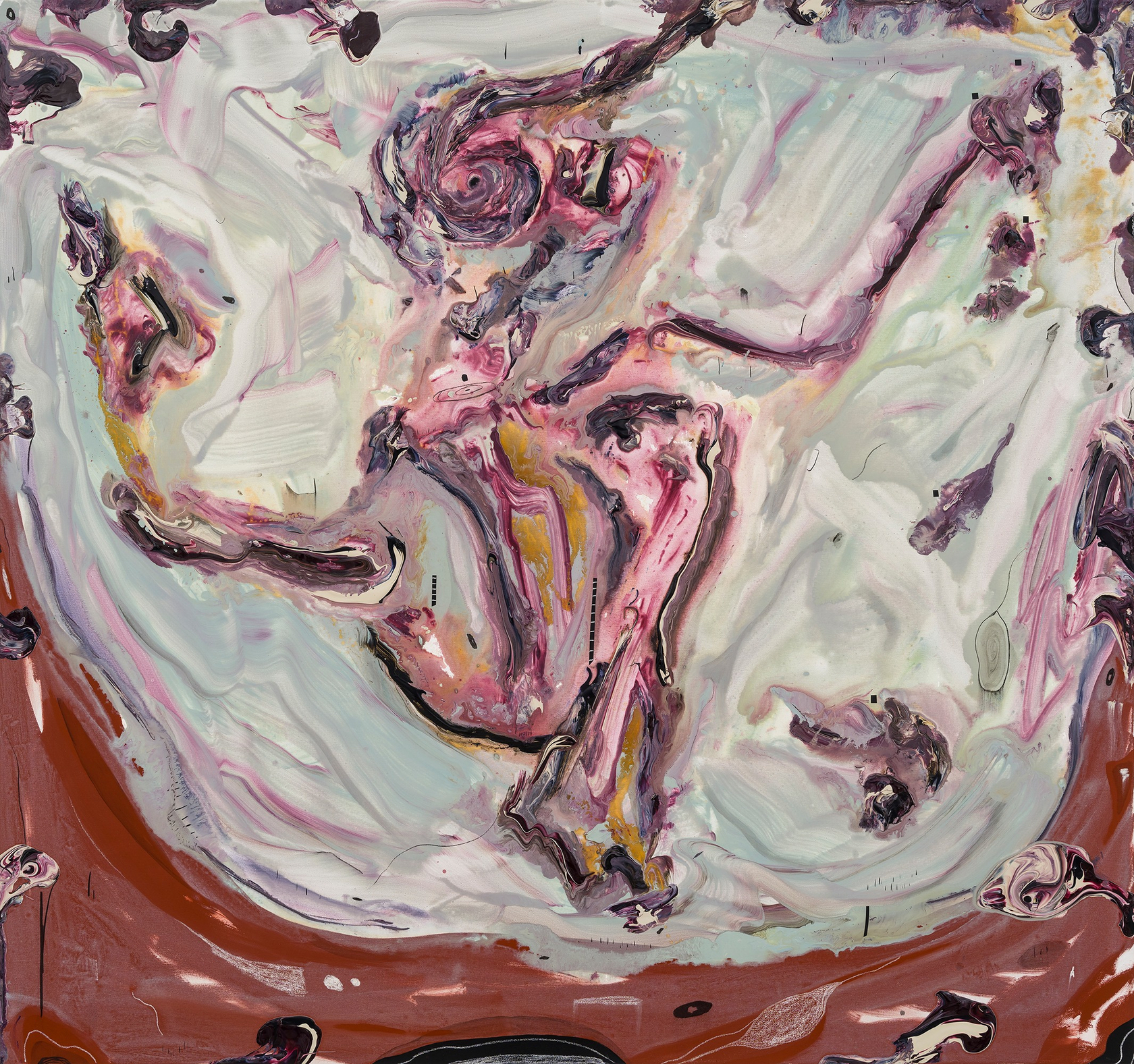 Manuel Mathieu Anatomy2023 Mixed media 172.7 x 182.9 cm 68 x 72 in