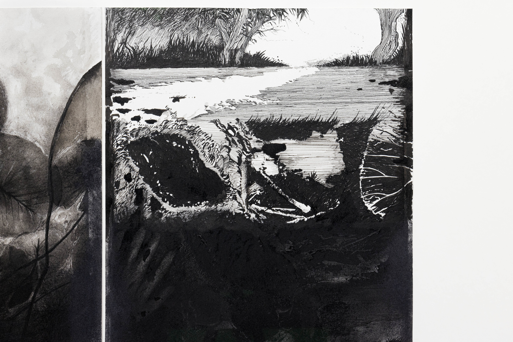 Philippe Parreno 100 Questions, 50 Lies (A Recital of True Events)2023 Ink and pigment on paper Framed: 70 x 104...