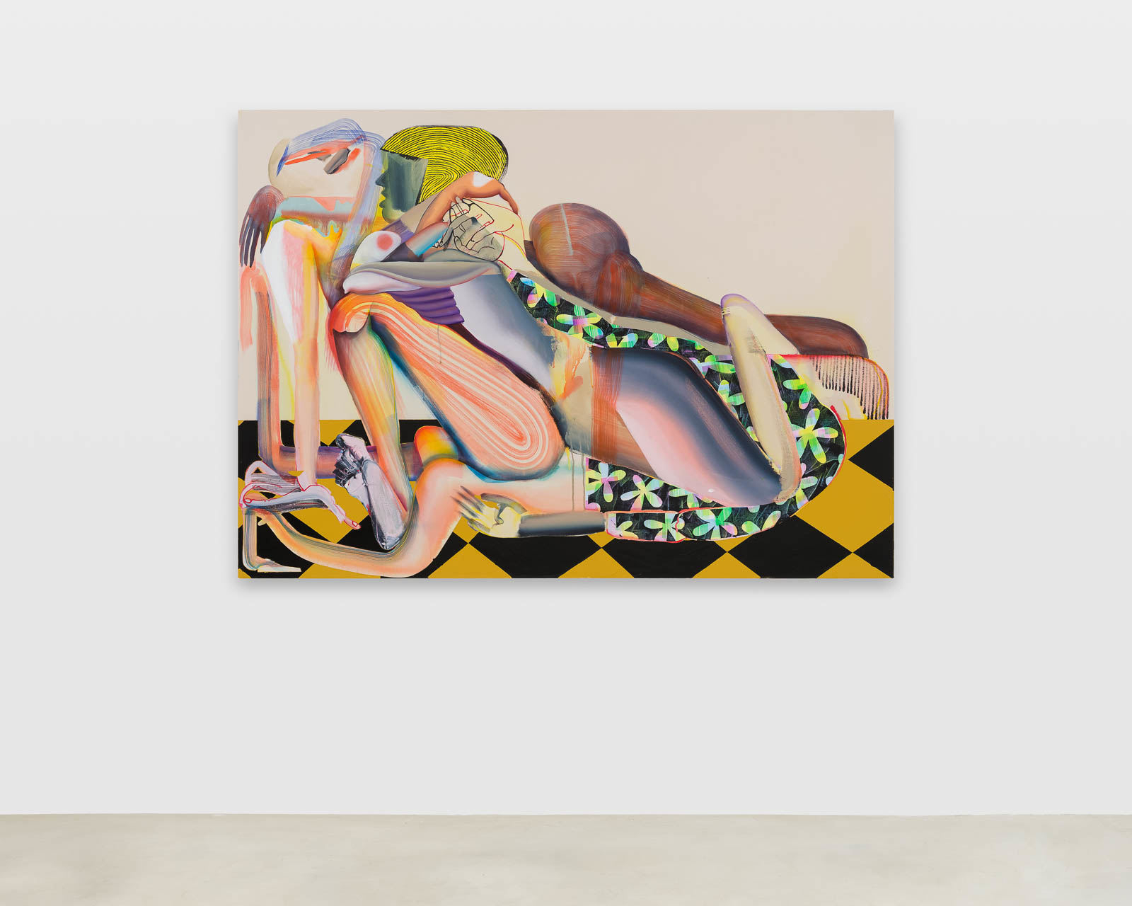 Christina Quarles Grounded By Tha Side of Yew2017 Acrylic on canvas 127 x 177.8 cm 50 x 70 in