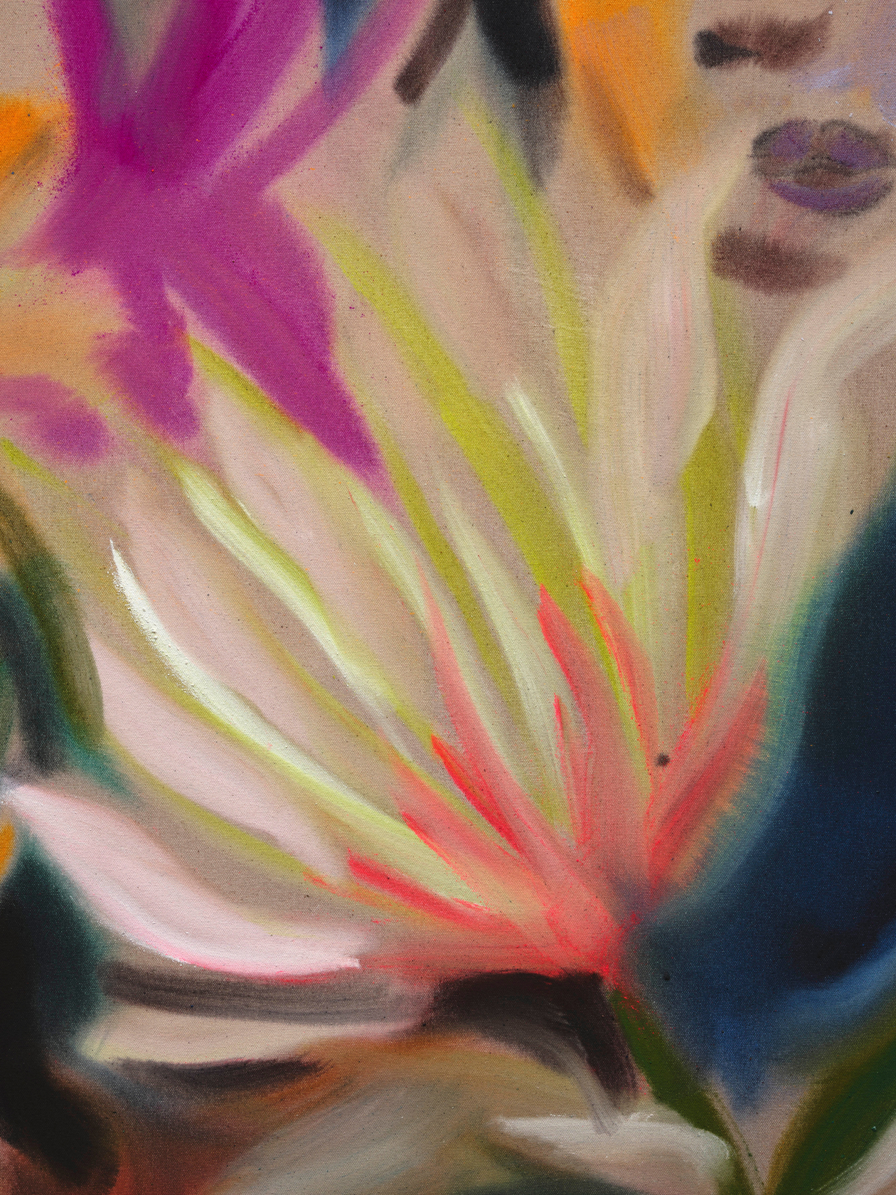 Sophie von Hellermann Queens of the Night2025 Acrylic on canvas 110 x 90 cm 43 1/4 x 35 3/8 in