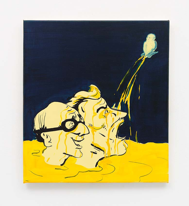 Tala Madani, Cupid piss with goggles, 2011