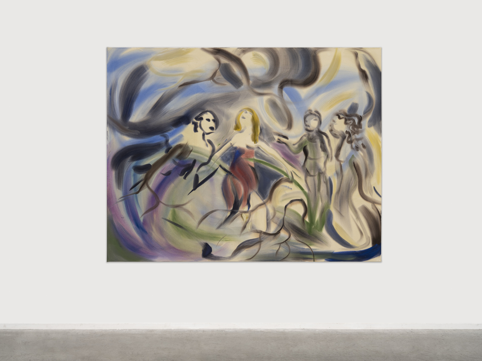 Sophie von Hellermann These Lovers Seek a Place to Fight2020 Acrylic on canvas 180 x 230 cm 70 7/8 x...