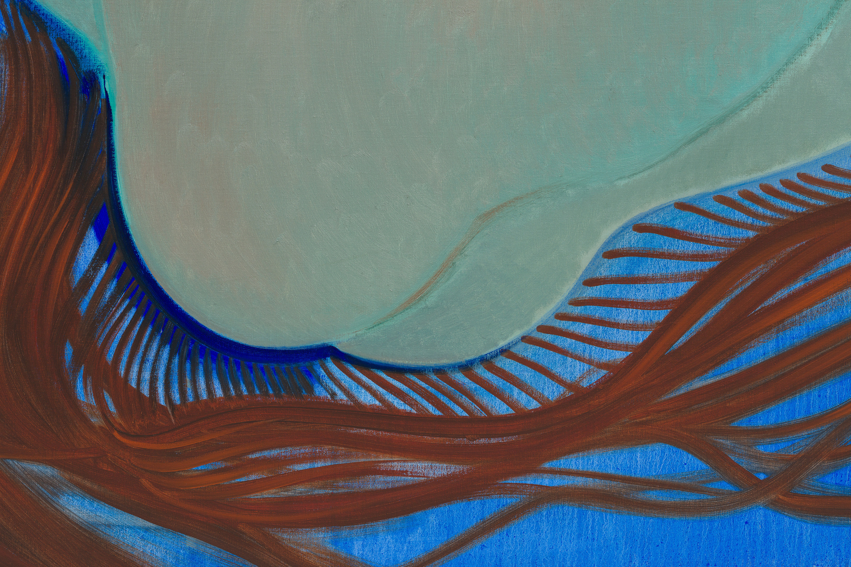 Sofia Mitsola Bella2024 Oil on linen 190 x 220 cm 74 3/4 x 86 5/8 in