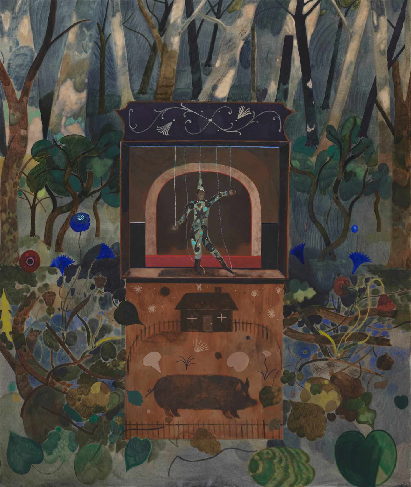 James Owens 'In Heaven Everything is Fine' (Ode to Lynch)2025 Oil on canvas 190 x 160 cm 74 3/4 x...