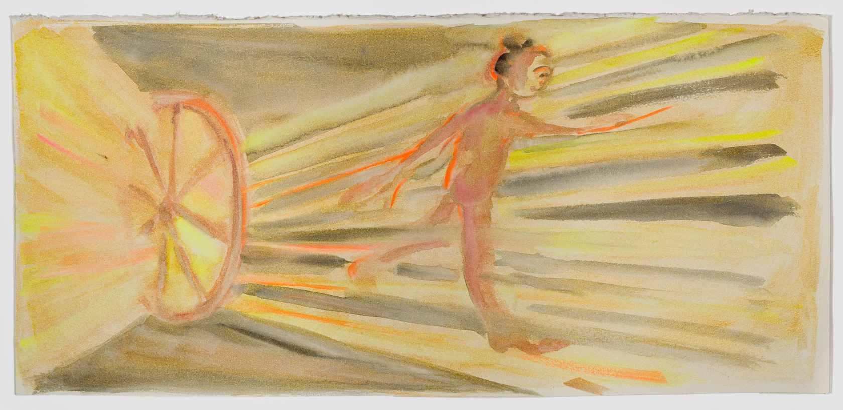 Sophie von Hellermann Path of Righteousness2021 Watercolour on paper Unframed: 33.5 x 72 cm 13 1/4 x 28 3/8 in...