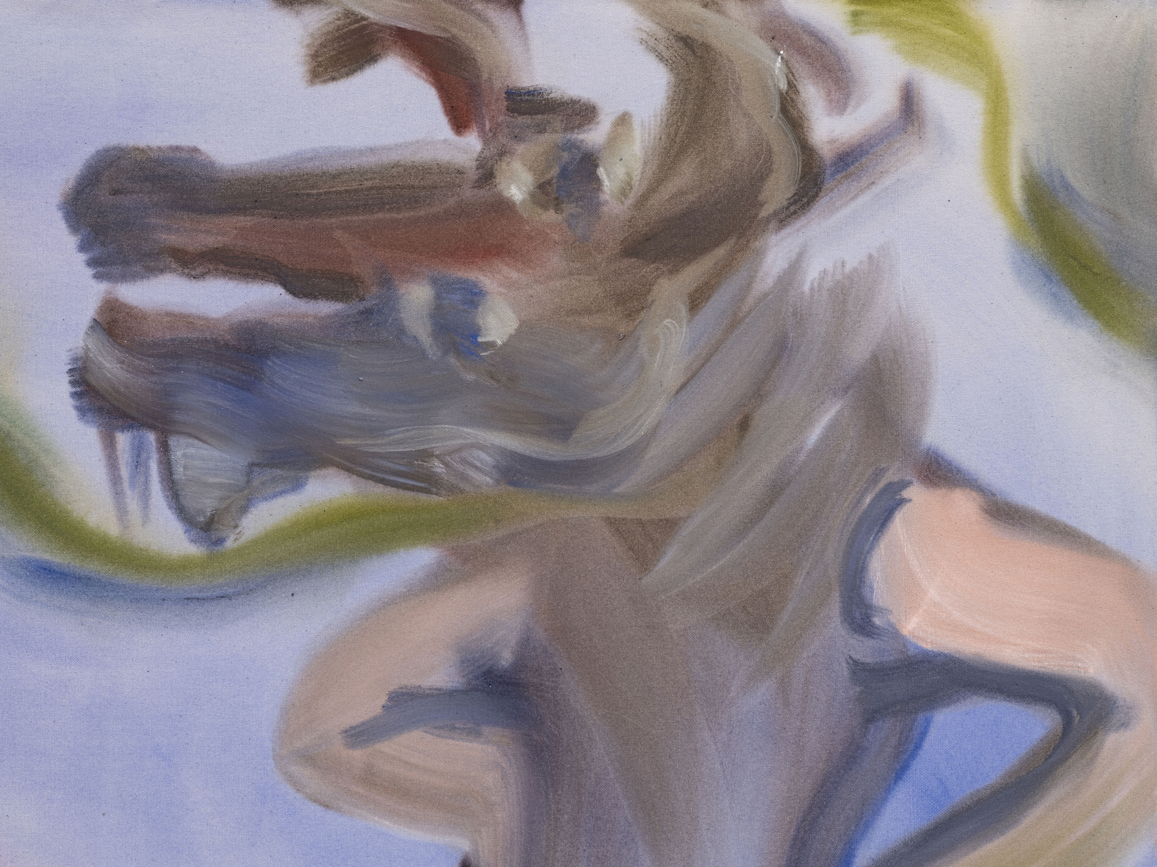 Sophie von Hellermann Methought I Was Enamoured of an Ass2020 Acrylic on canvas 140 x 160 cm 55 1/8 x...