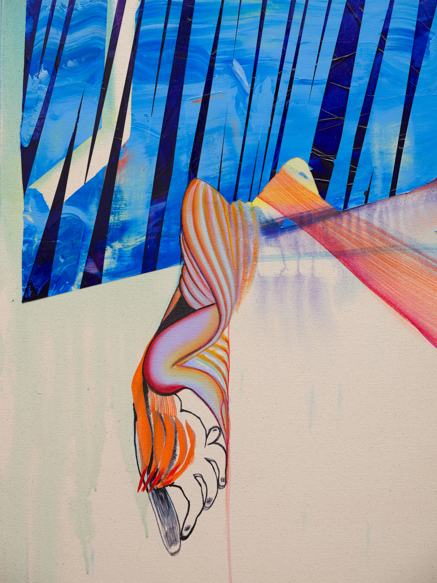 Christina Quarles Tha Nite Could Last Ferever2020 Acrylic on canvas 213.4 x 182.9 x 5.1 cm 84 x 72 x...