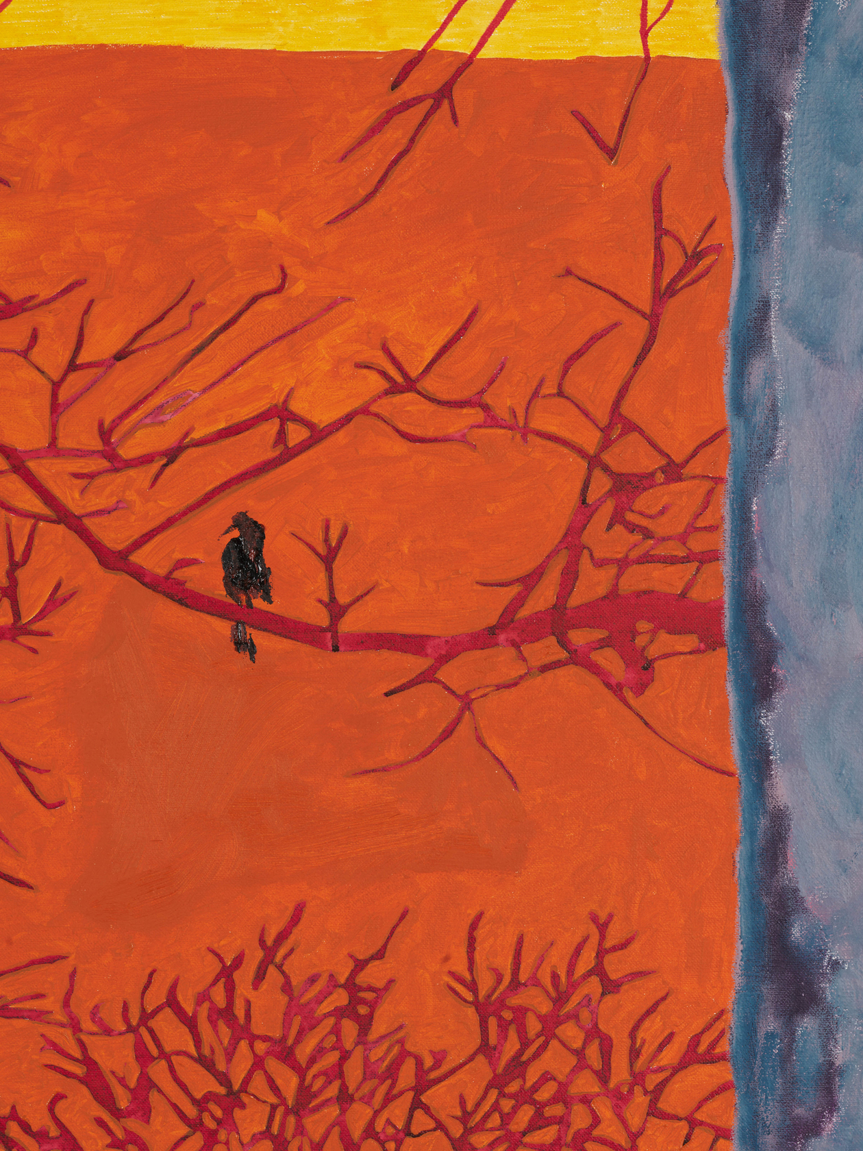 Pierre Knop Silvester Baptiste2024 Oil pastel, ink, watercolour and oil on canvas 200 x 180 x 3.5 cm 78 3/4...