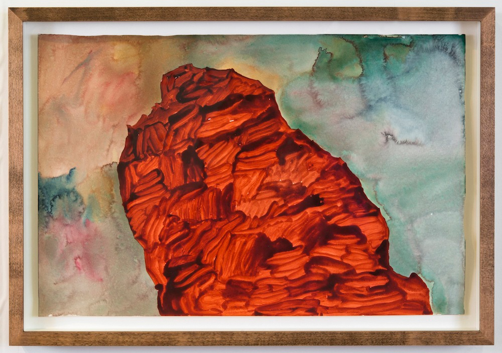 Koo Jeong A Untitled2012 Watercolour on paper 35 x 50 x 4.5 cm (framed)