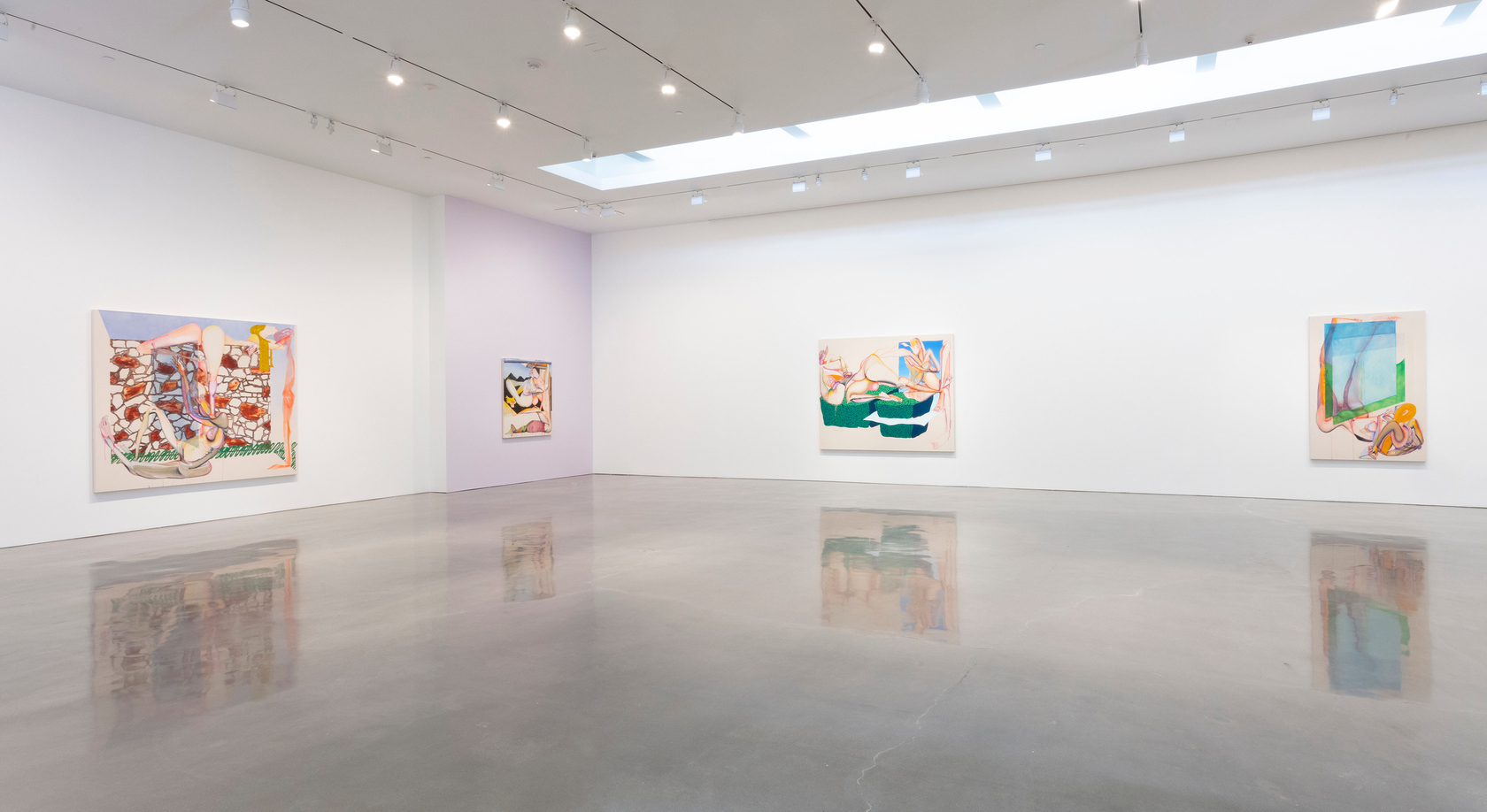 Christina Quarles Underneath It All2019 Acrylic on canvas 182.9 x 152.4 x 5.1 cm 72 x 60 x 2 in