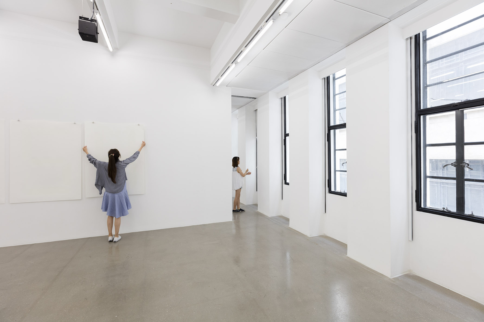 Philippe Parreno Fade to Black2017 40 screen prints on paper, phosphorescent pigment 141 x 100 cm