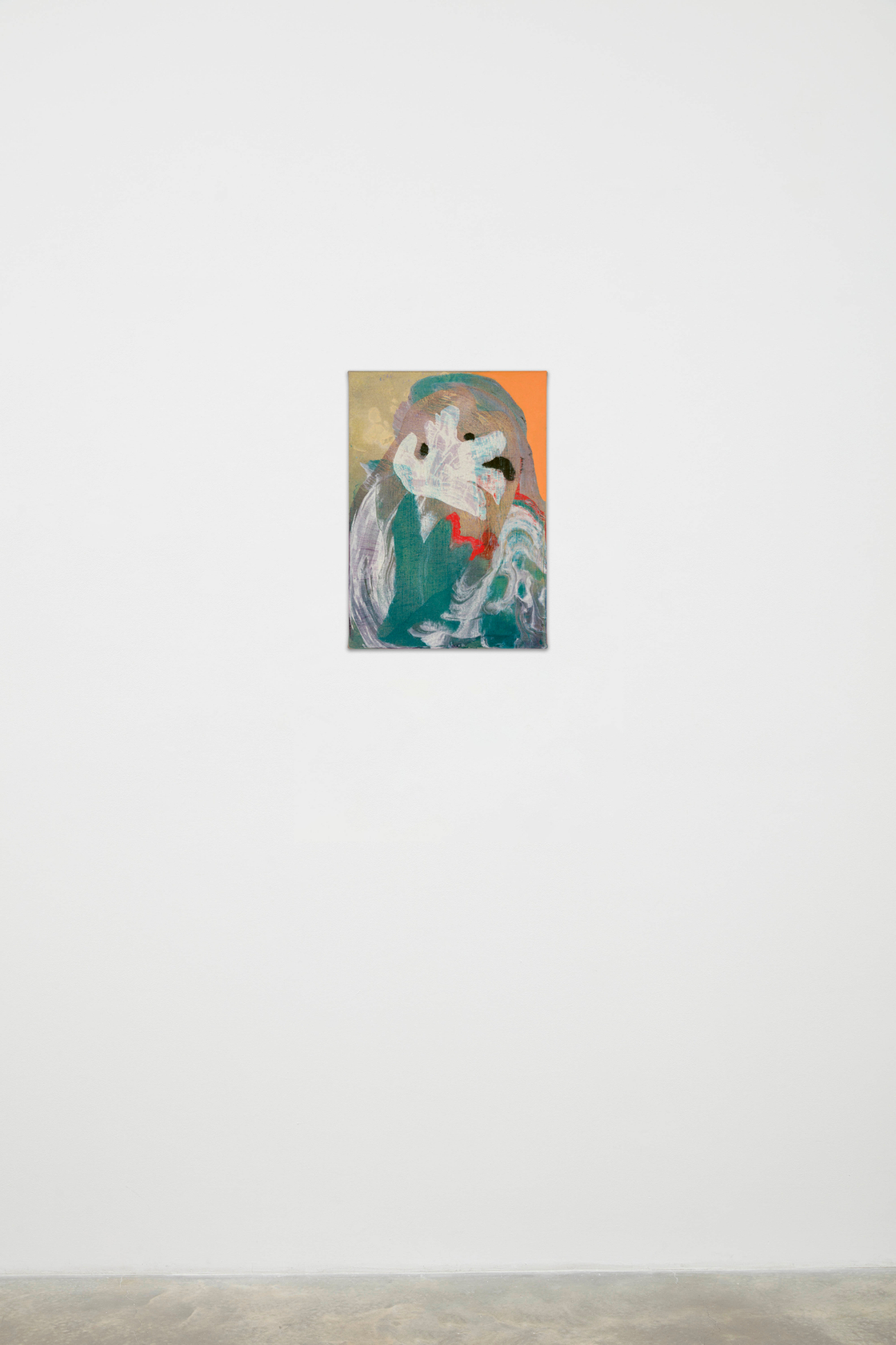 Ragna Bley Ruin2025 Acrylic, oil, snow and salt on linen canvas Unframed: 42 x 30 x 2.2 cm 16 1/2...