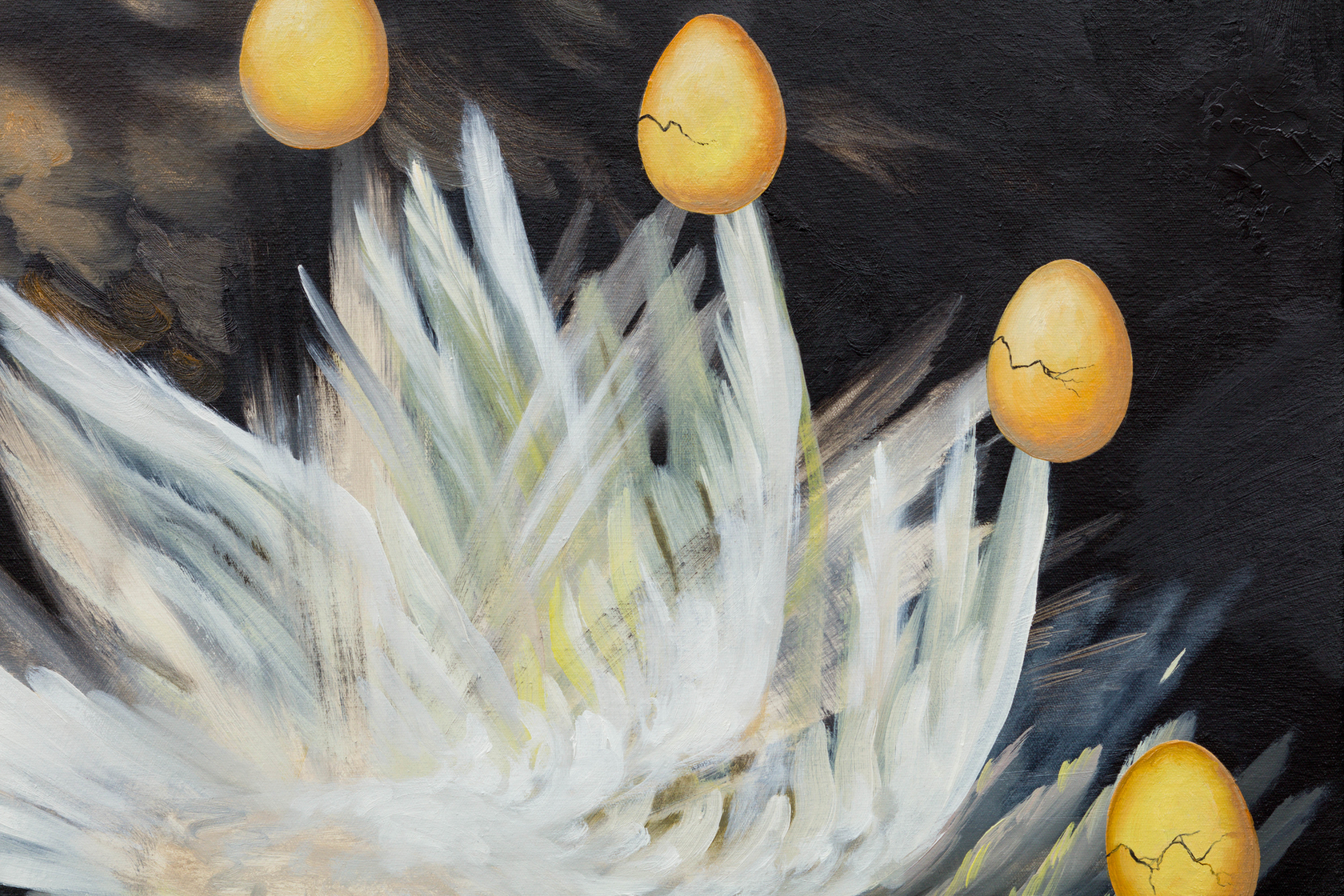 Kat Lyons Elegy in Light2023 Oil on canvas 90.2 x 90.2 cm 35 1/2 x 35 1/2 in