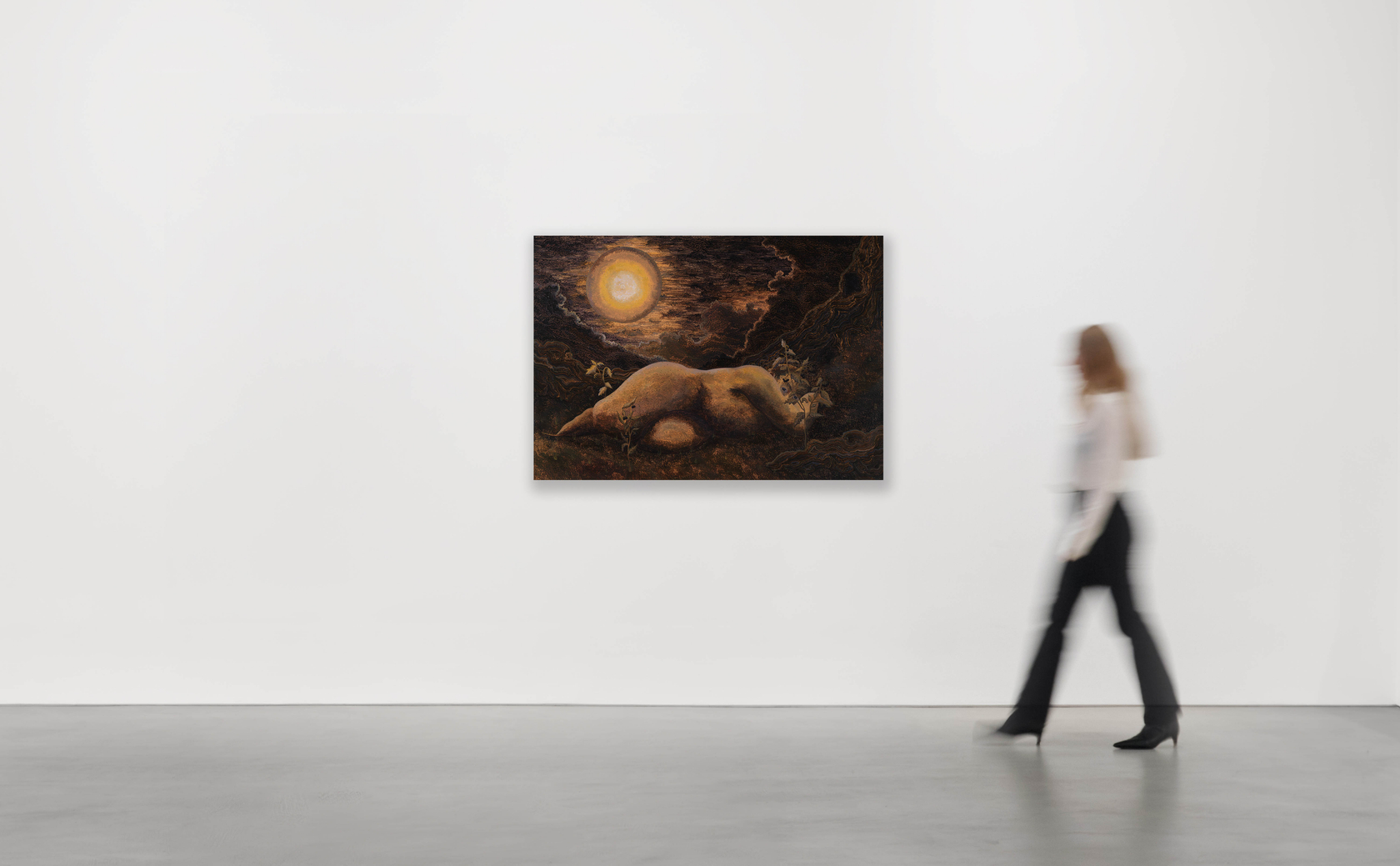 Georg Wilson Black Nightshade2025 Oil on linen 105 x 150 cm 41 3/8 x 59 in