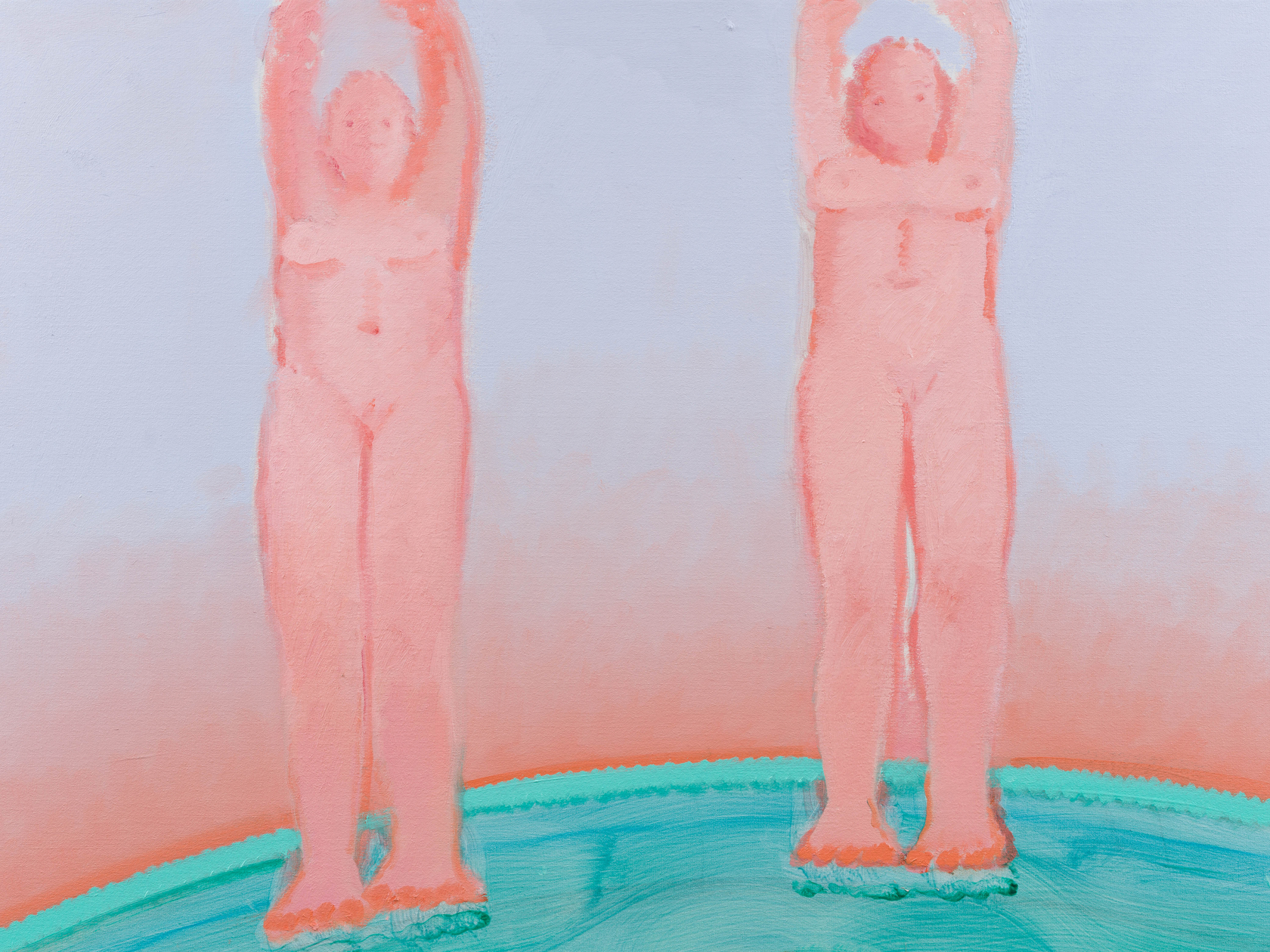 Sofia Mitsola, Aquamarina, Caryatids, Opalescent Skies, 2021