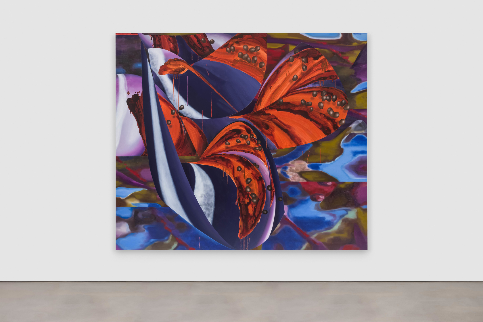 Vivien Zhang Untitled (Quadrants)2024 Acrylic and oil on linen 190 x 220 cm 74 3/4 x 86 5/8 in