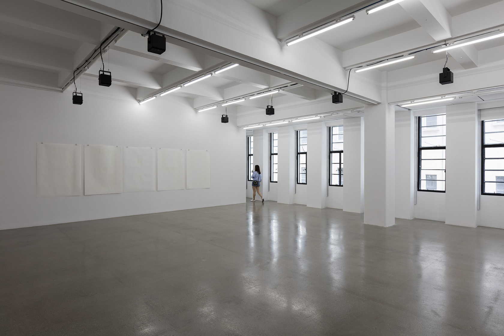 Philippe Parreno Fade to Black2017 40 screen prints on paper, phosphorescent pigment 141 x 100 cm