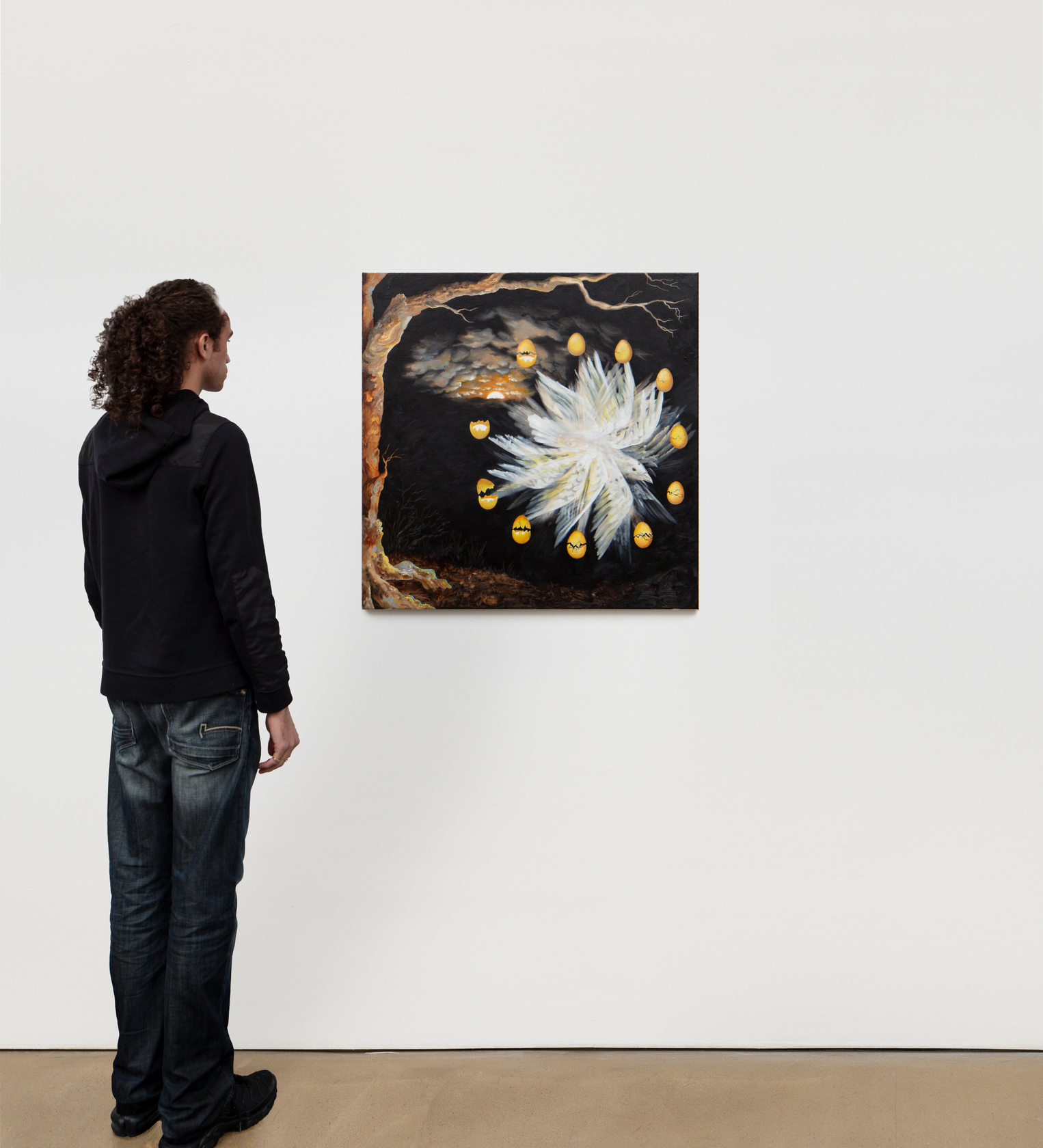 Kat Lyons Elegy in Light2023 Oil on canvas 90.2 x 90.2 cm 35 1/2 x 35 1/2 in