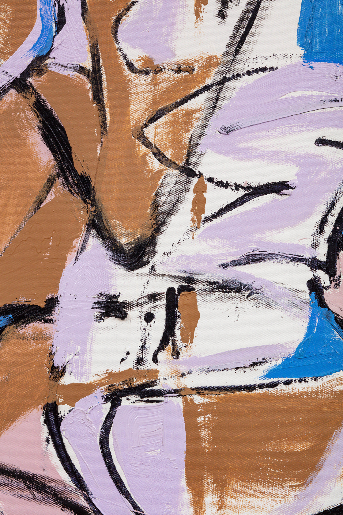 Gerasimos Floratos Scraptitude2024 Oil and acrylic on canvas 152.4 x 152.4 cm 60 x 60 in