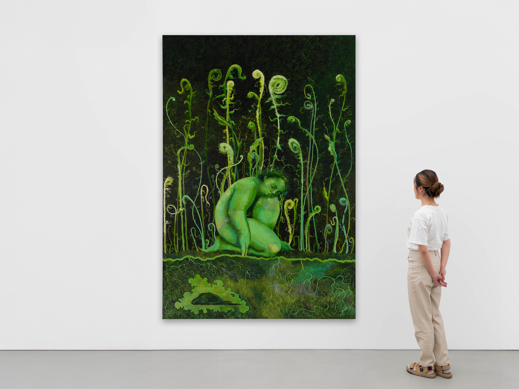 Georg Wilson The Awakening2025 Oil on panel 250 x 170 cm 98 3/8 x 66 7/8 in