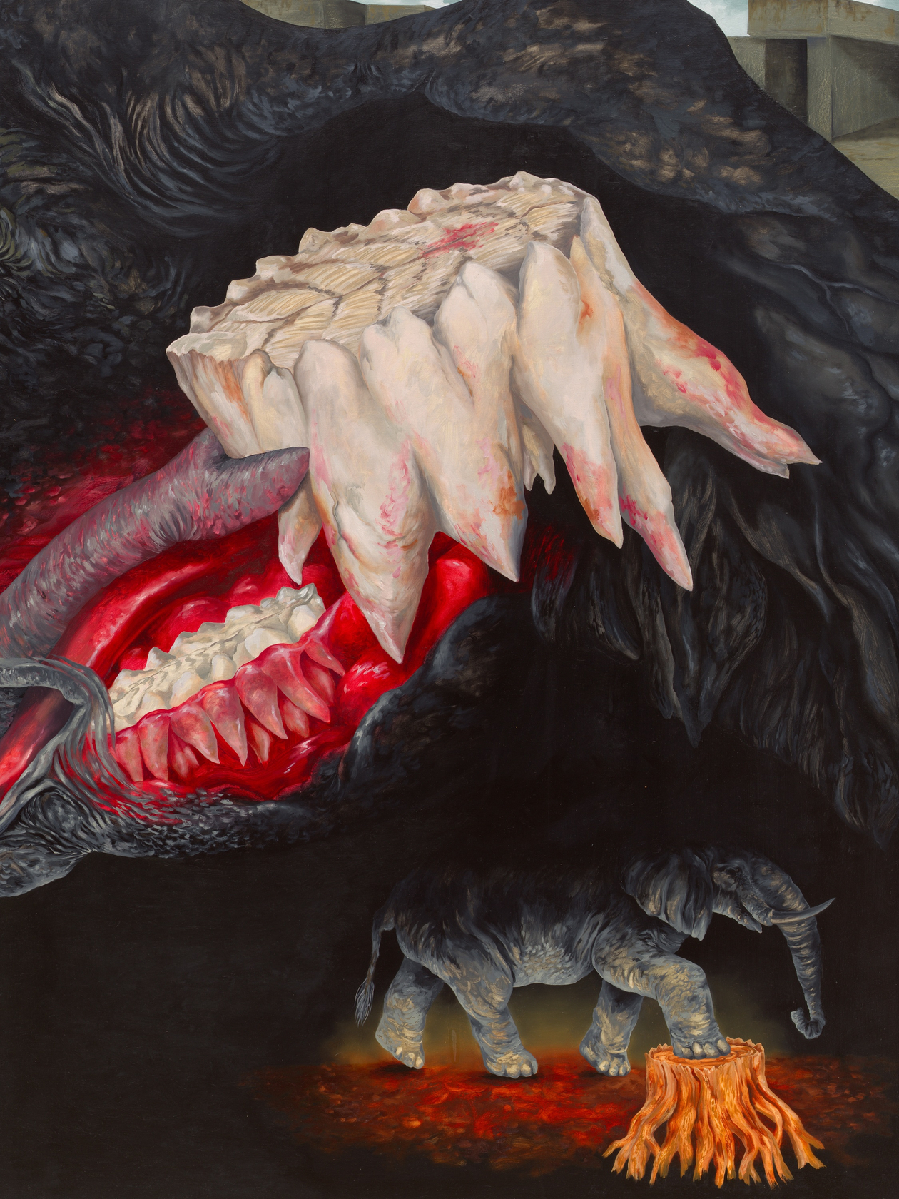 Kat Lyons Root2024 Oil on canvas 152.4 x 203.2 cm 60 x 80 in