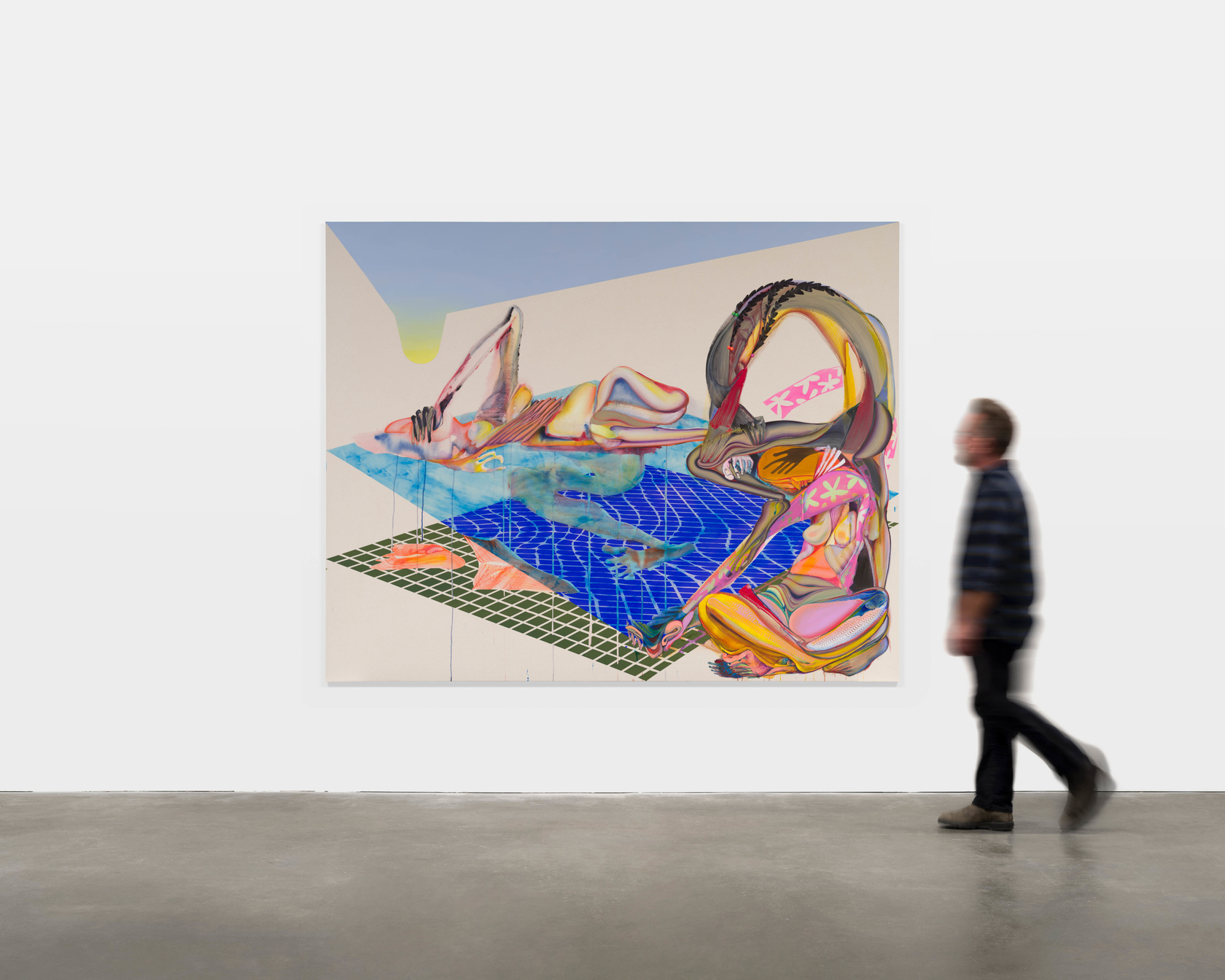 Christina Quarles Too Hot To Hoot2023 Acrylic on canvas 195.6 x 244.2 x 5.1 cm 77 x 96 1/8 x...