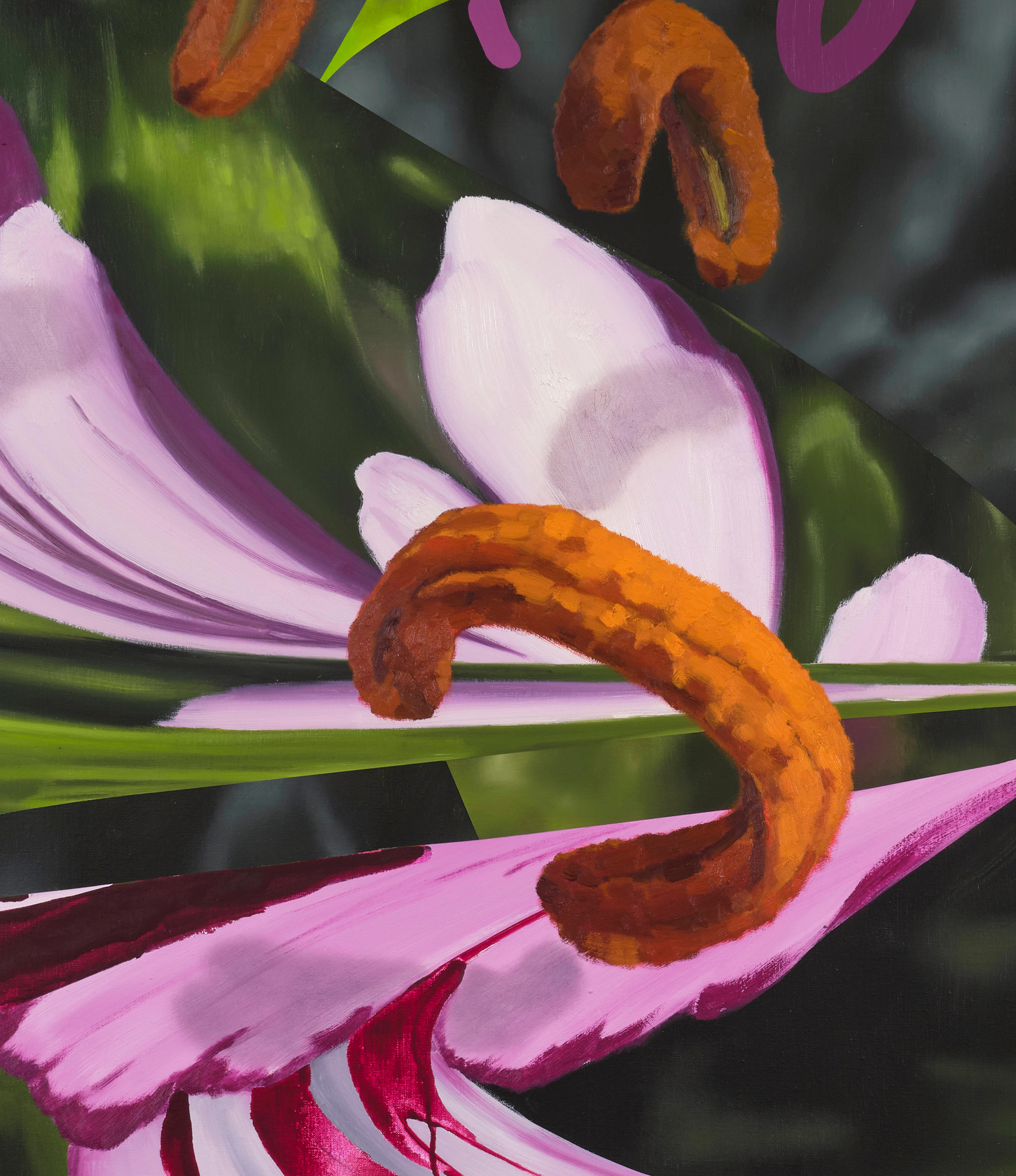 Vivien Zhang Found in Translation2024 Acrylic and oil on linen 220 x 190 cm 86 5/8 x 74 3/4 in