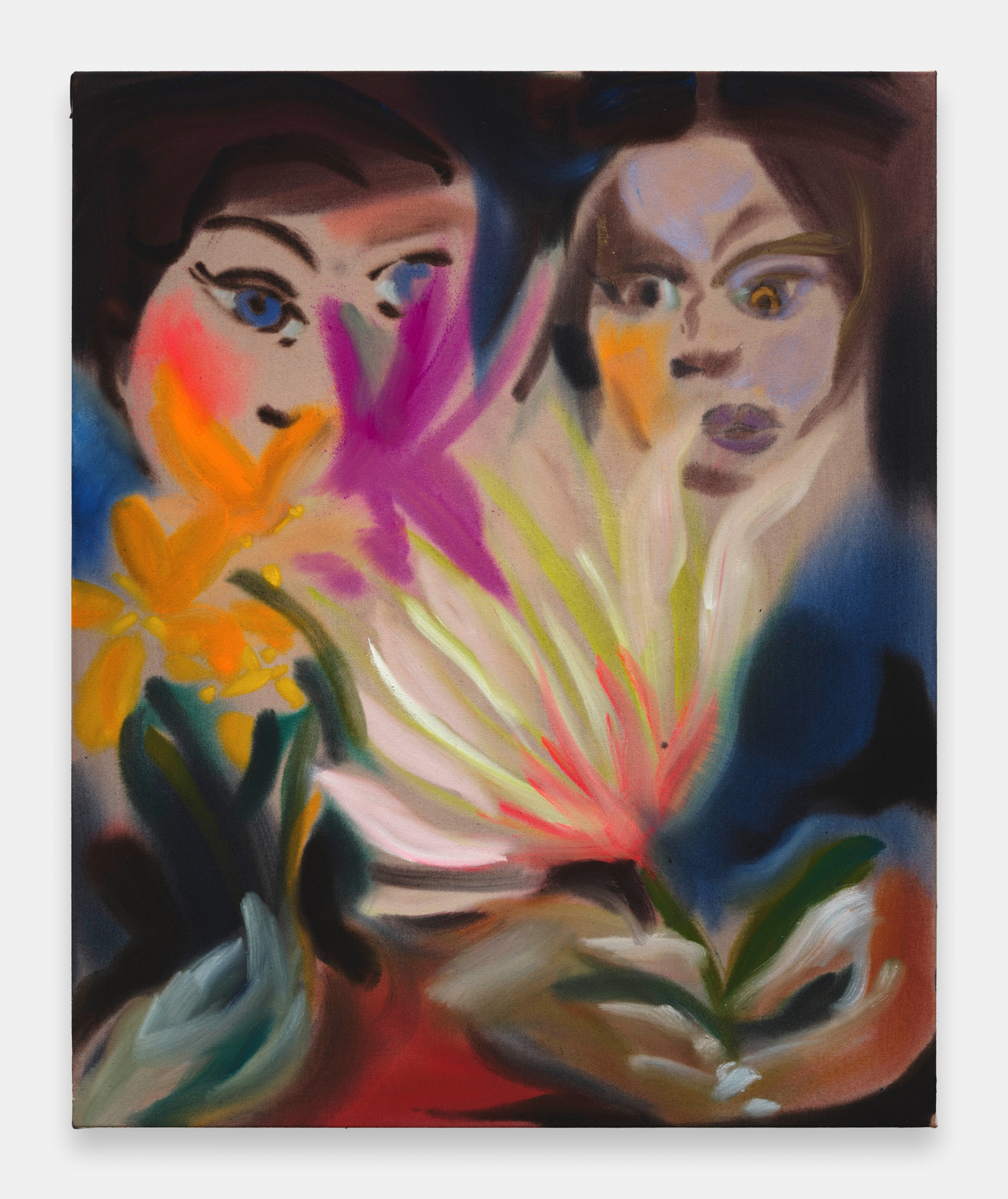 Sophie von Hellermann Queens of the Night2025 Acrylic on canvas 110 x 90 cm 43 1/4 x 35 3/8 in