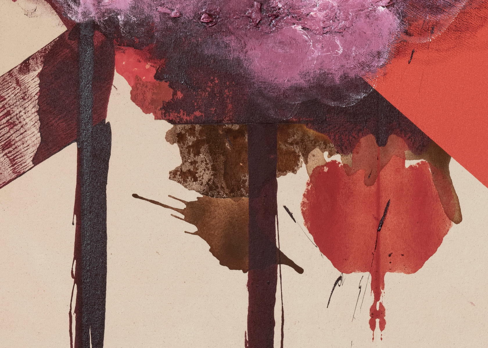 Elizabeth Neel Eve2021 Acrylic on canvas 185.4 x 124.5 x 3.8 cm 73 x 49 x 1 1/2 in