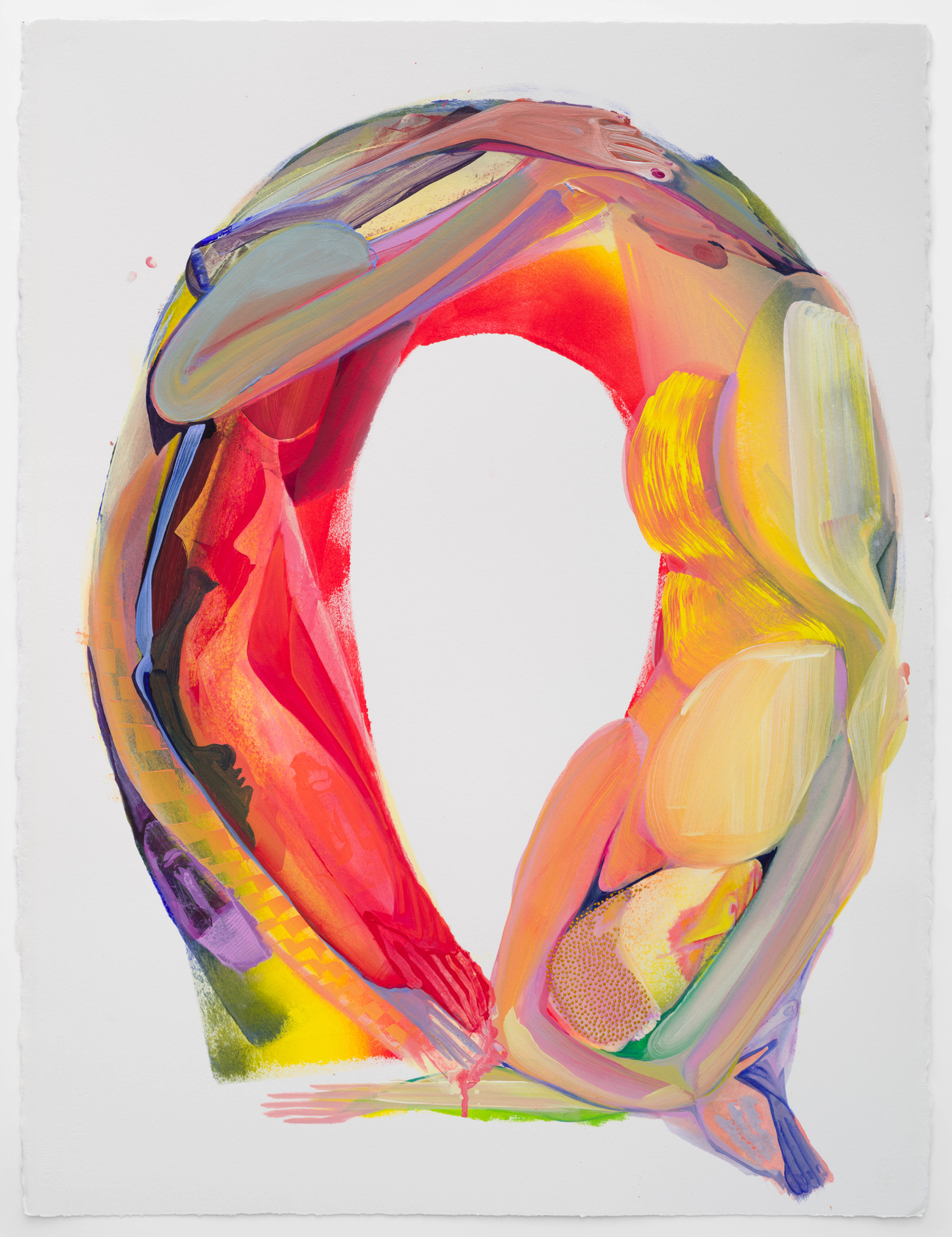 Christina Quarles Full Spectrum2023 Acrylic on paper Unframed: 76.2 x 55.9 cm 30 x 22 in Framed: 83.8 x 63.5...