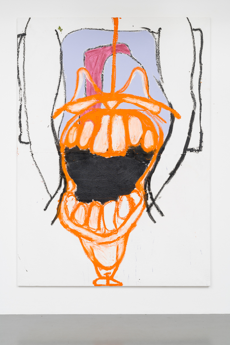 Gerasimos Floratos Pissed little min2017 Oil and acrylic on canvas 271.8 x 195.6 cm 107 x 77 in