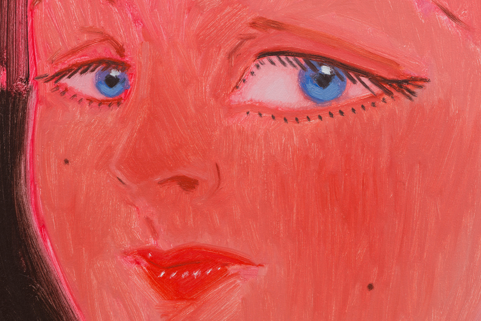 Sofia Mitsola Odile2023 Oil on linen 90 x 80 cm 35 3/8 x 31 1/2 in