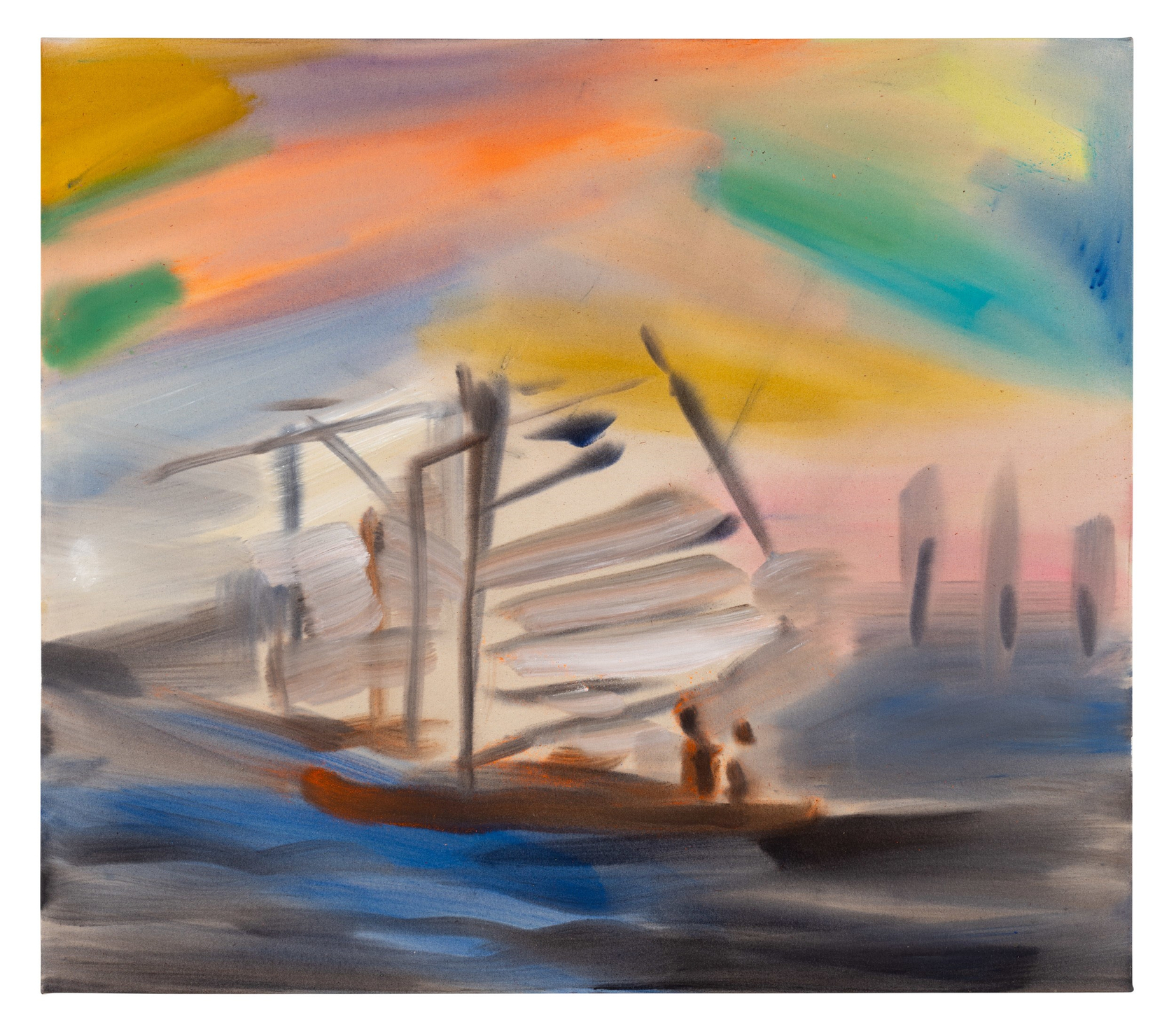 Sophie von Hellermann Never leave2024 Acrylic on canvas 130 x 150 cm 51 1/8 x 59 in