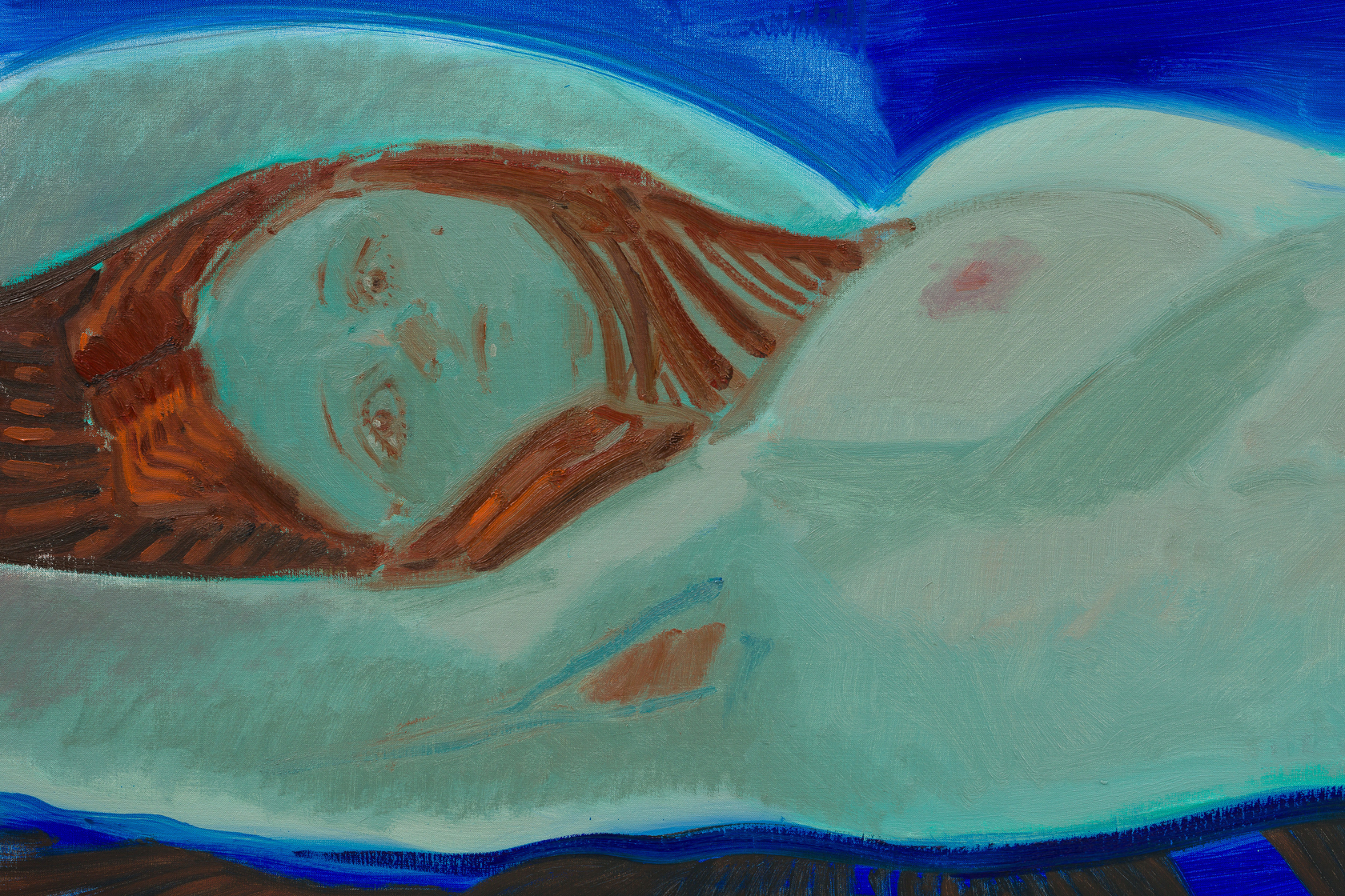 Sofia Mitsola Bella2024 Oil on linen 190 x 220 cm 74 3/4 x 86 5/8 in