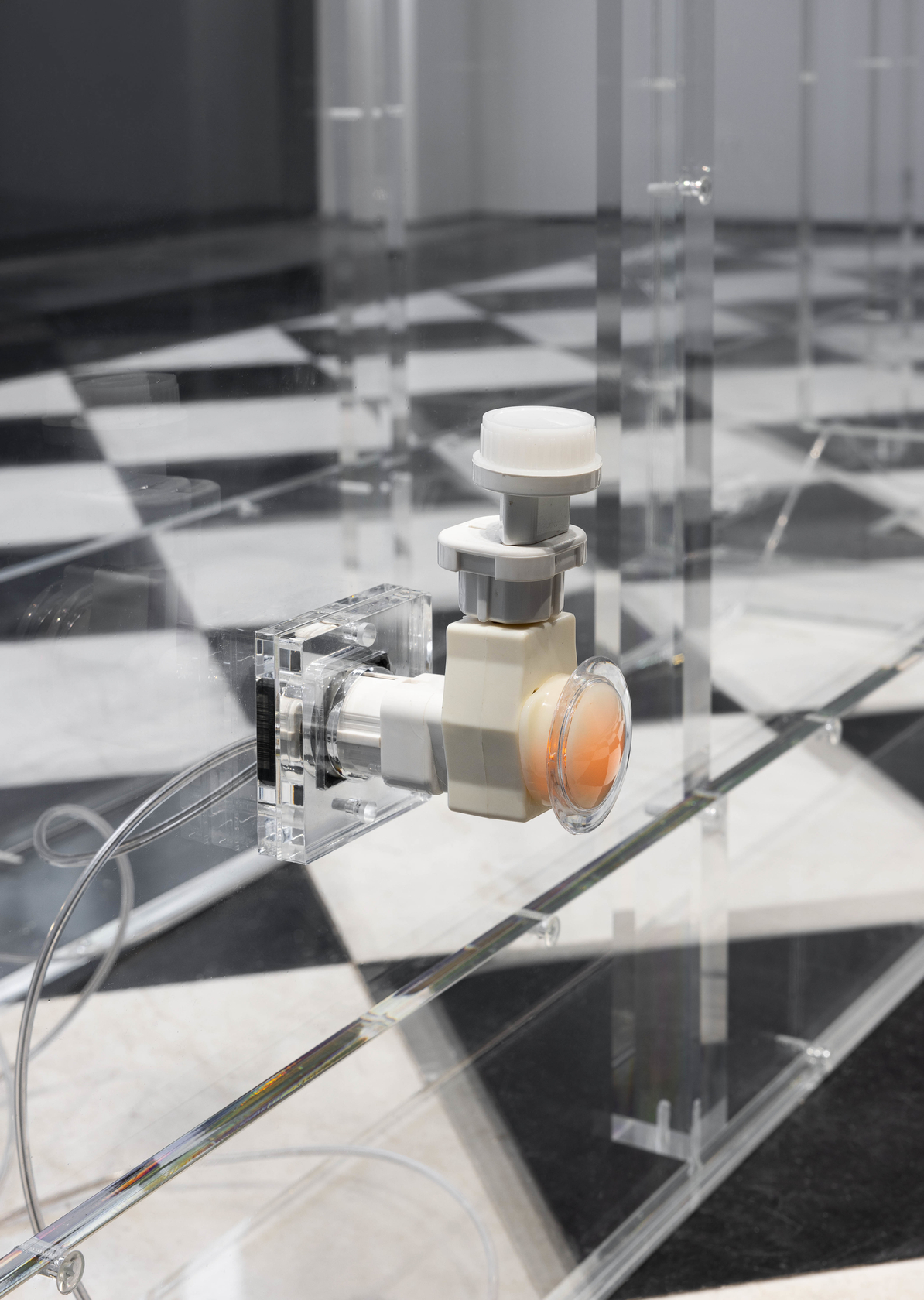 Philippe Parreno Wall For The Bride2018-2023 Perspex, AC/DC Snakes 4 modules: Width 330cm x height 252cm x depth 63cm