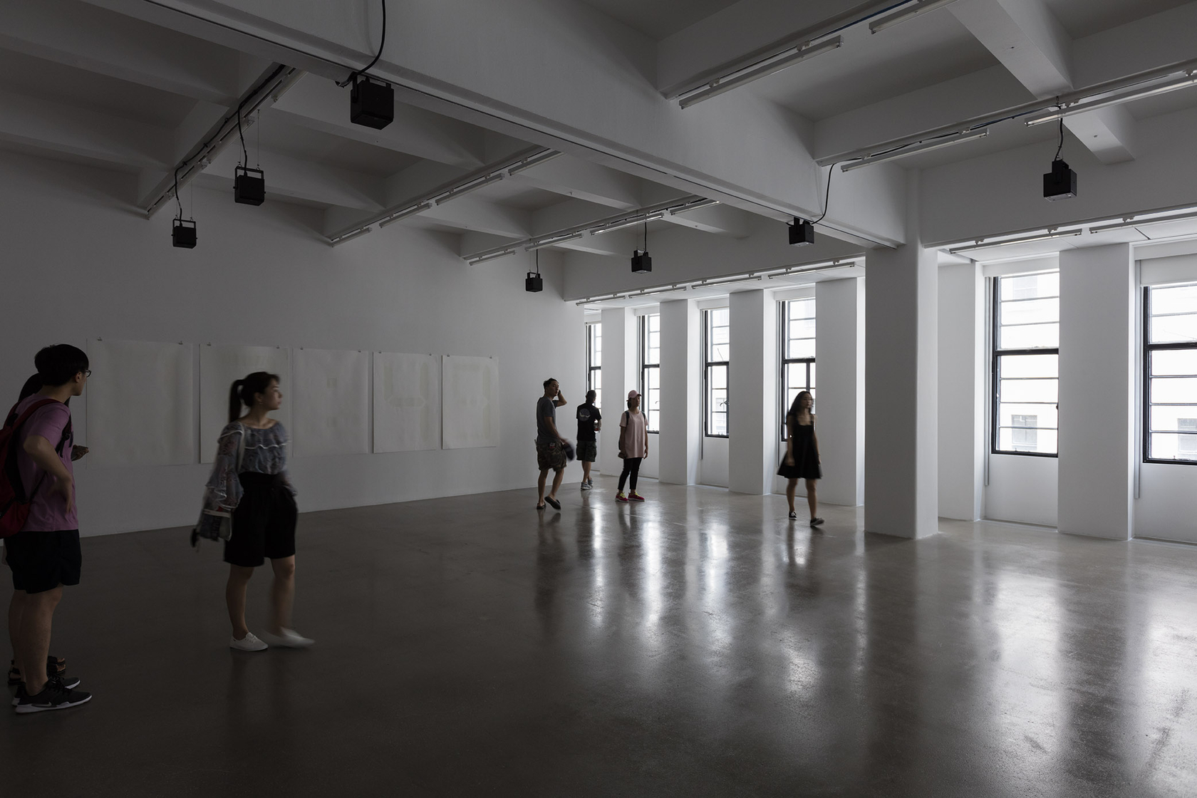 Philippe Parreno Fade to Black2017 40 screen prints on paper, phosphorescent pigment 141 x 100 cm