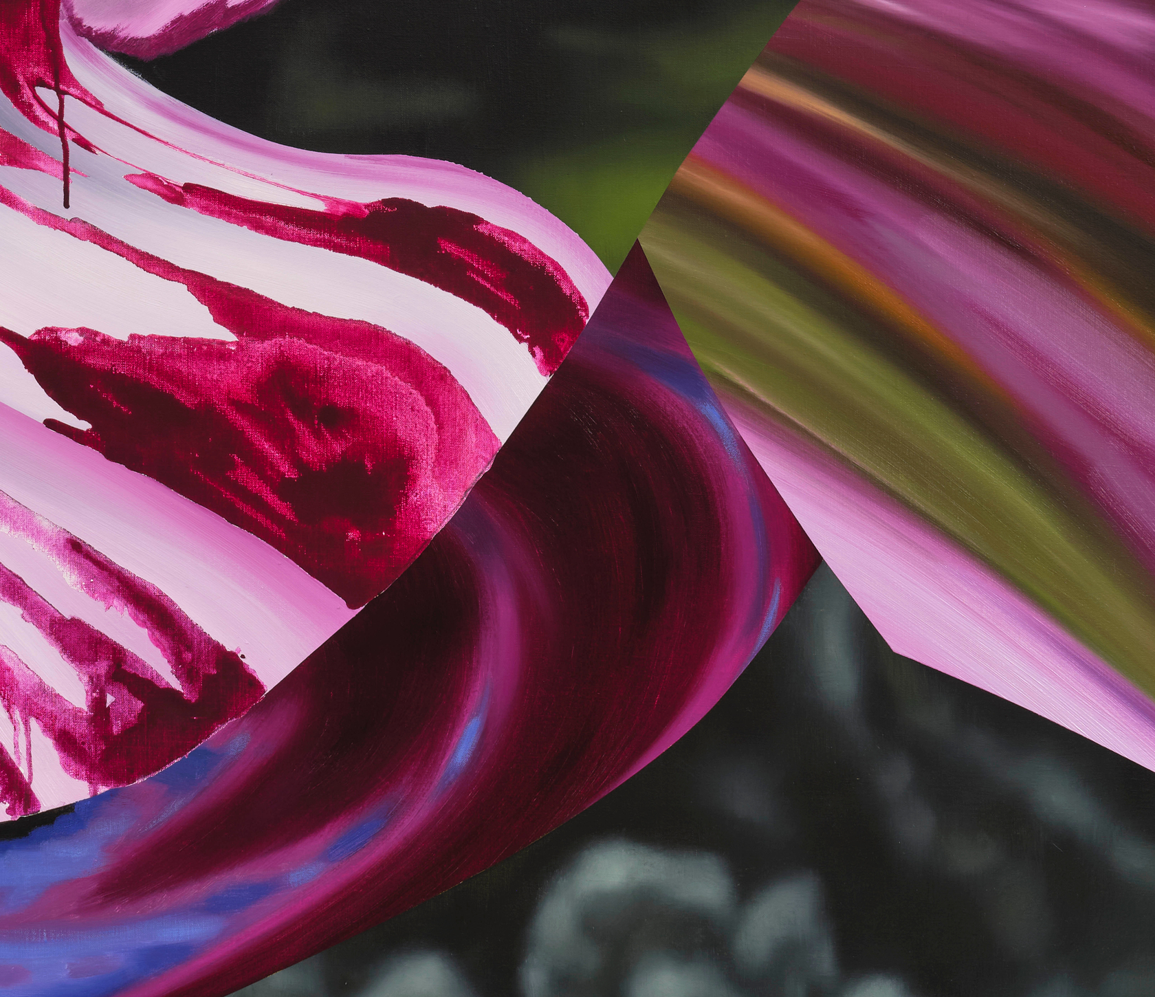 Vivien Zhang Found in Translation2024 Acrylic and oil on linen 220 x 190 cm 86 5/8 x 74 3/4 in