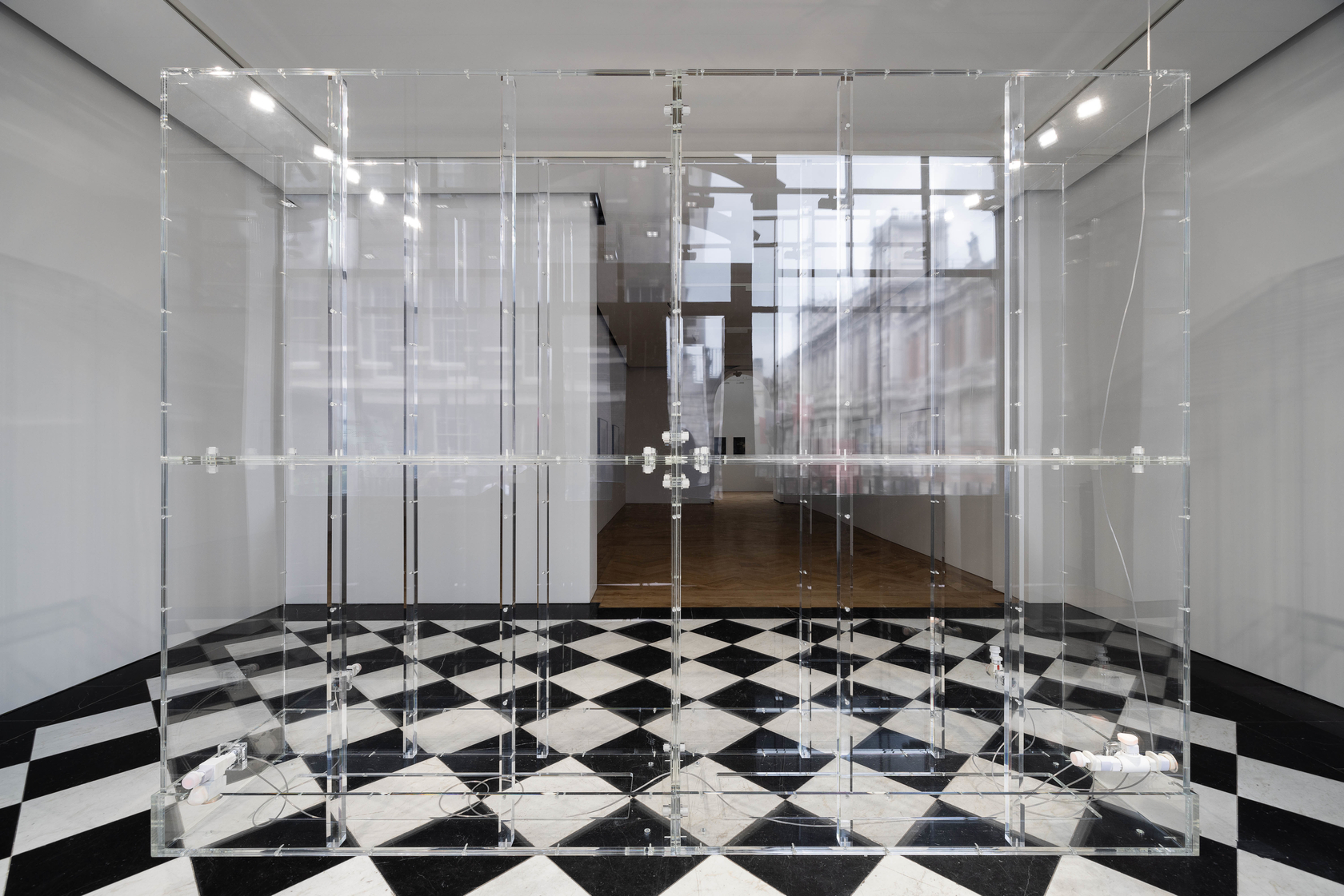 Philippe Parreno Wall For The Bride2018-2023 Perspex, AC/DC Snakes 4 modules: Width 330cm x height 252cm x depth 63cm