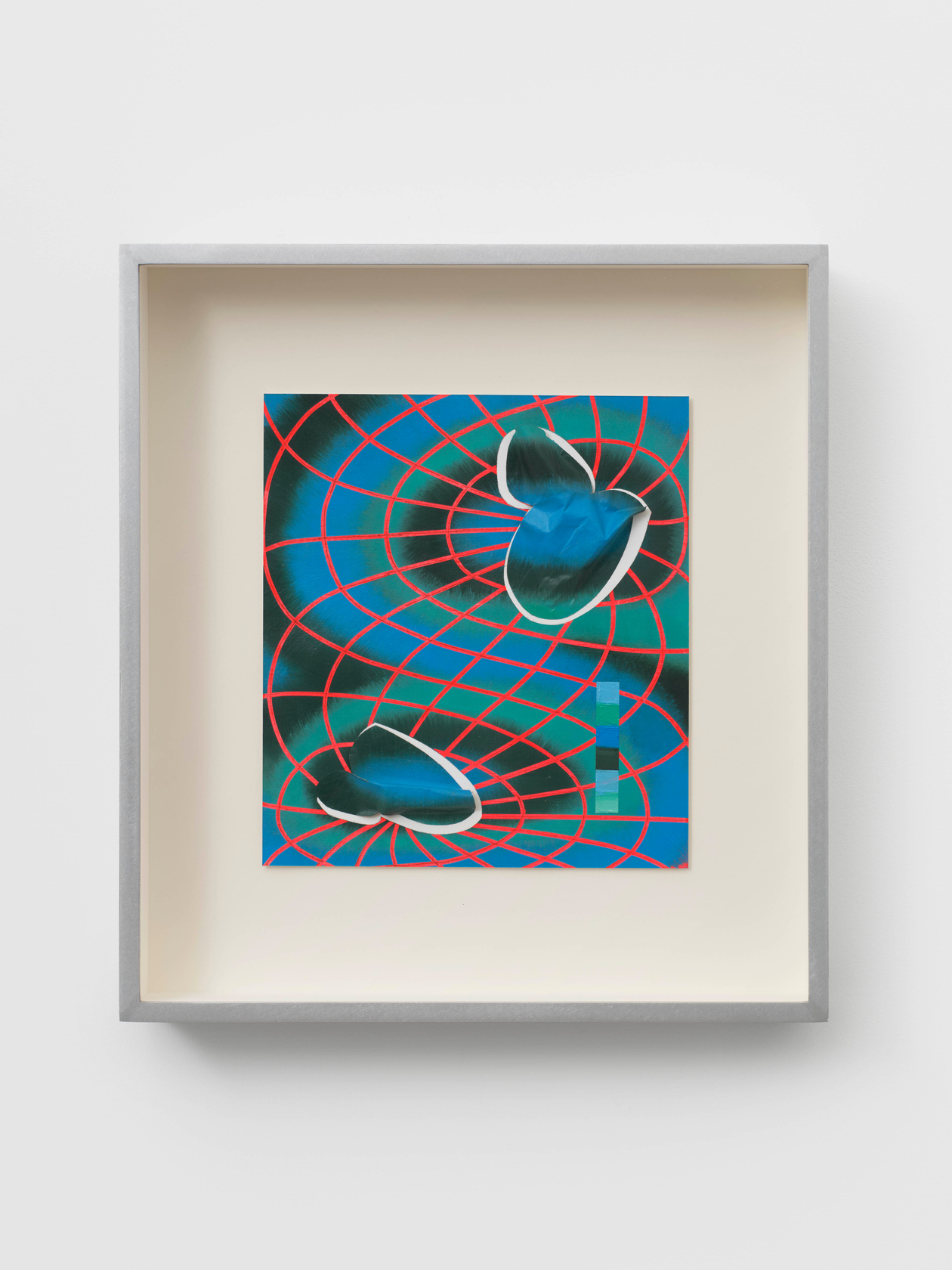 Vivien Zhang Maquette (crazy tulip map)2024 Acrylic oil, tape and high-density foam on paper Unframed: 21.5 x 19.4 cm 8...