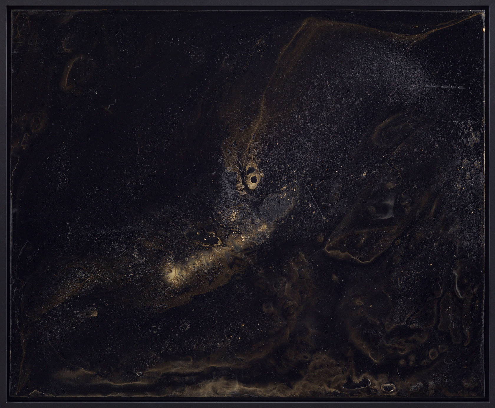 Rachel Rose Inside Orb (1780)2025 Colour pigment, metallic powders and oil on wood panel Unframed: 62.2 x 76.2 cm 24...