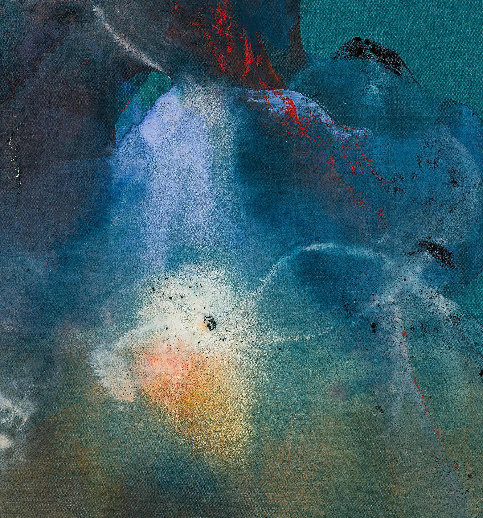 Ragna Bley Baobab2025 Acrylic, oil, snow and salt on linen canvas 154 x 120 cm 60 5/8 x 47 1/4...