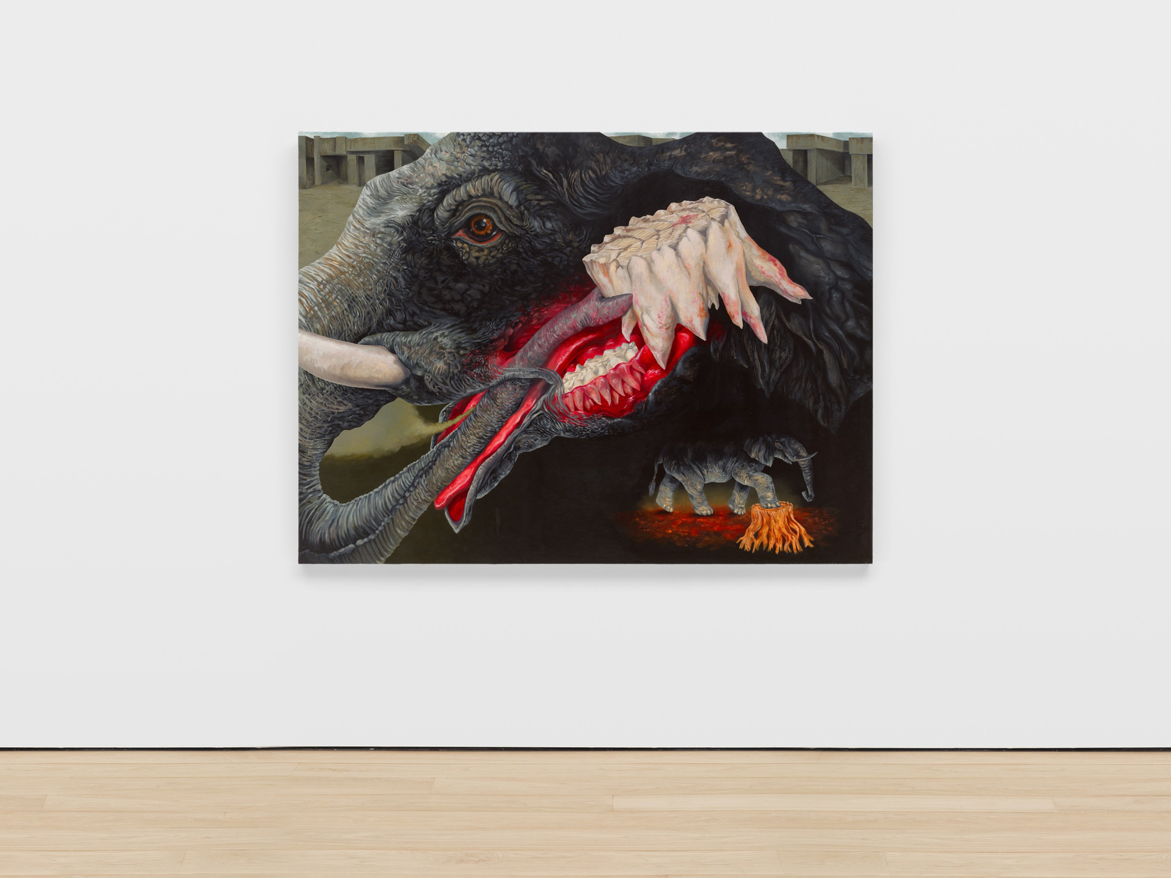 Kat Lyons Root2024 Oil on canvas 152.4 x 203.2 cm 60 x 80 in